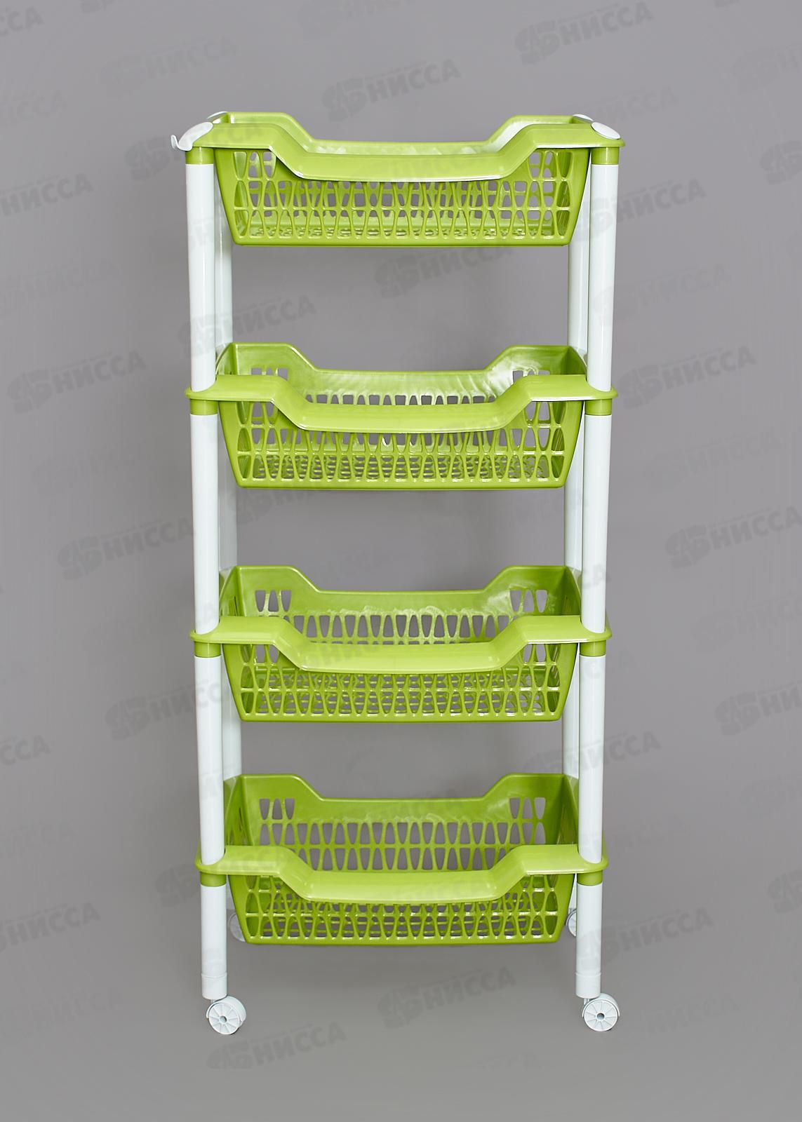 Этажерка универсальная Джета 4 корзины на колесиках С736ОЛВ *4