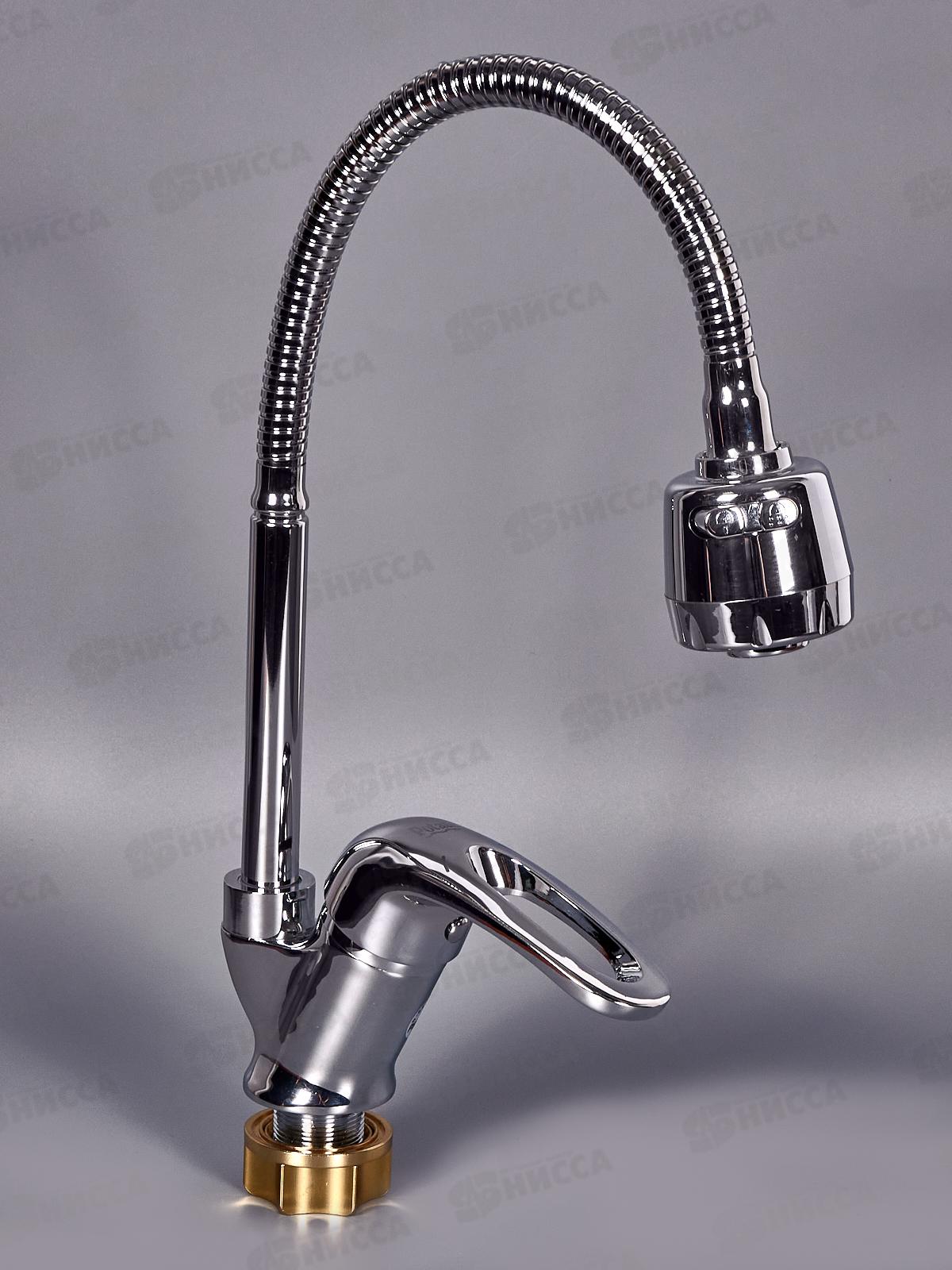 Смеситель для кухни РОТАТО Р5836 боковой гибкий излив