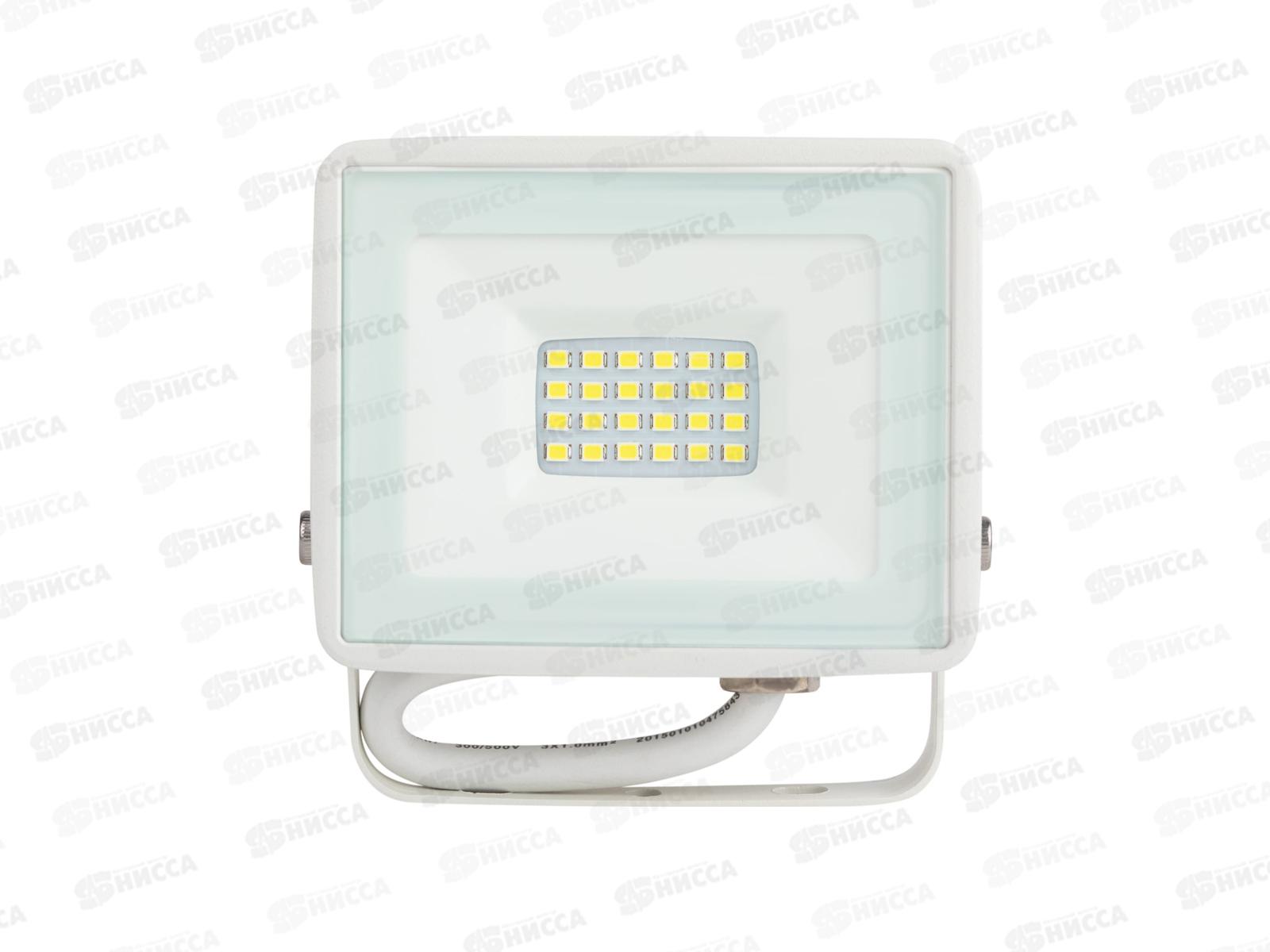 Прожектор светодиодный ЭРА LPR-023-W-65K-030 30Вт 6500К 2400Лм IP65 белый  *20