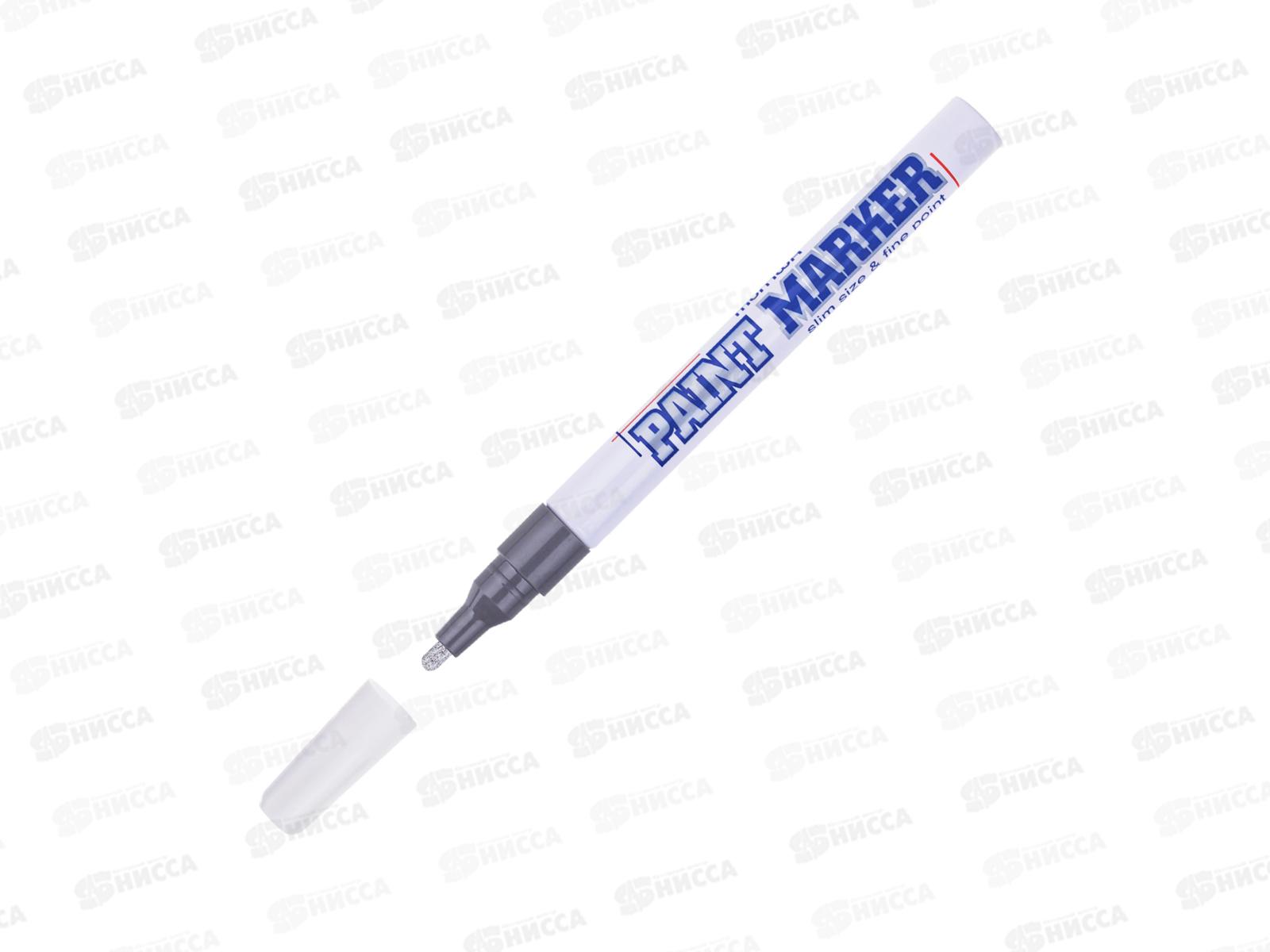 Маркер-краска Munhwa Slim  серебро, SPM-06 *12/576