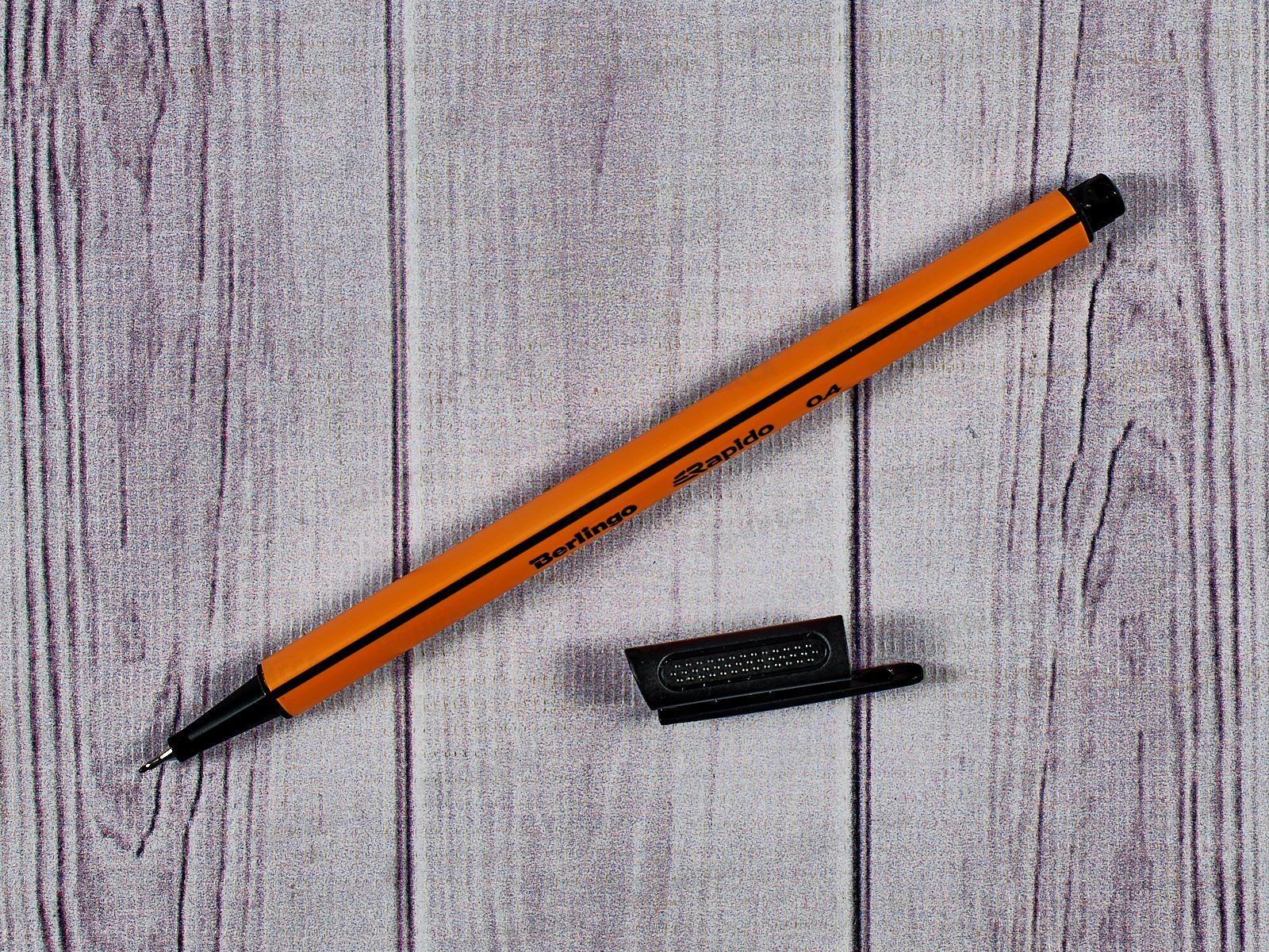 Ручка капиллярная  Berlingo Rapido черная, 40100*12