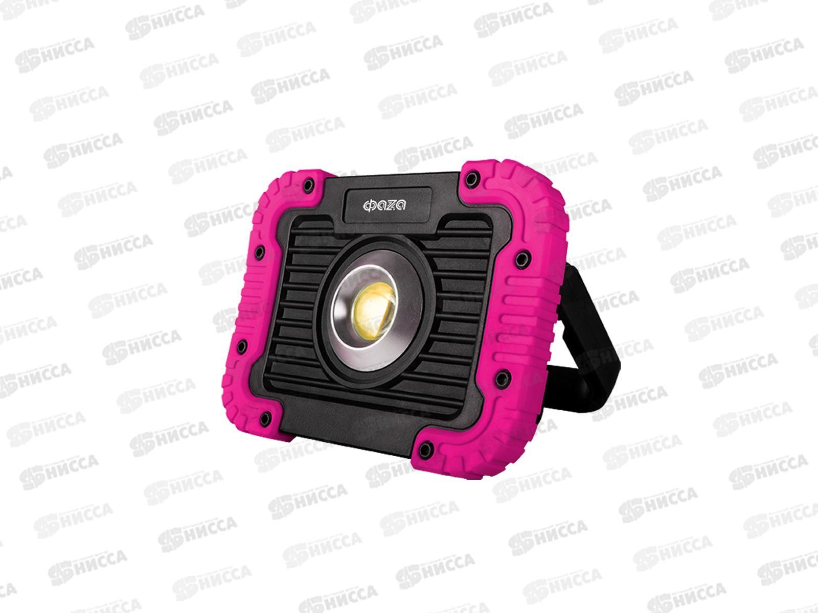 Фонарь ФАZA прожектор автономный 138x102x40мм, черн-рубин, WL1-L5W-mg *24/48