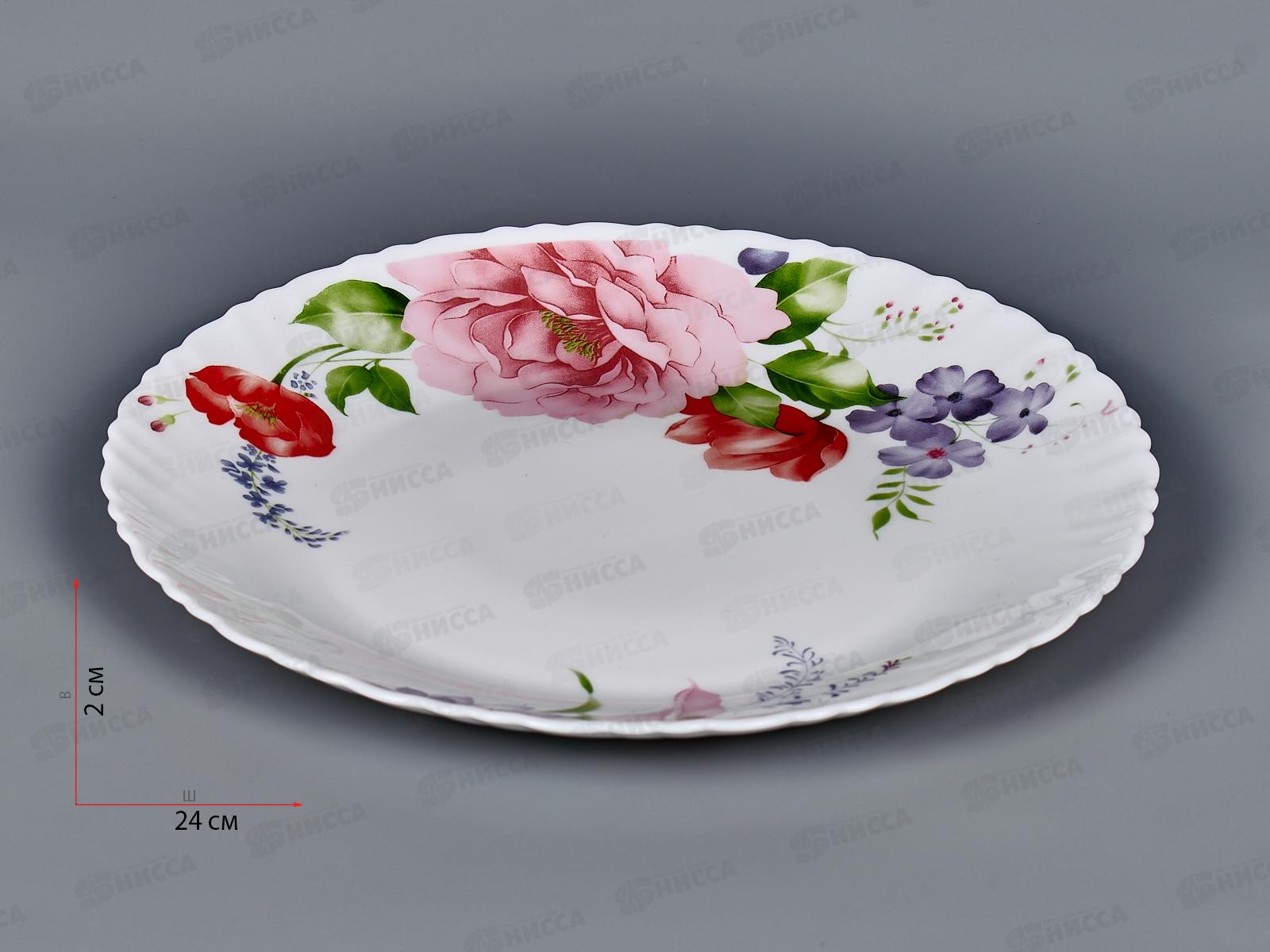 Тарелка мелкая 240мм Камелия Т95-1686 *6/36