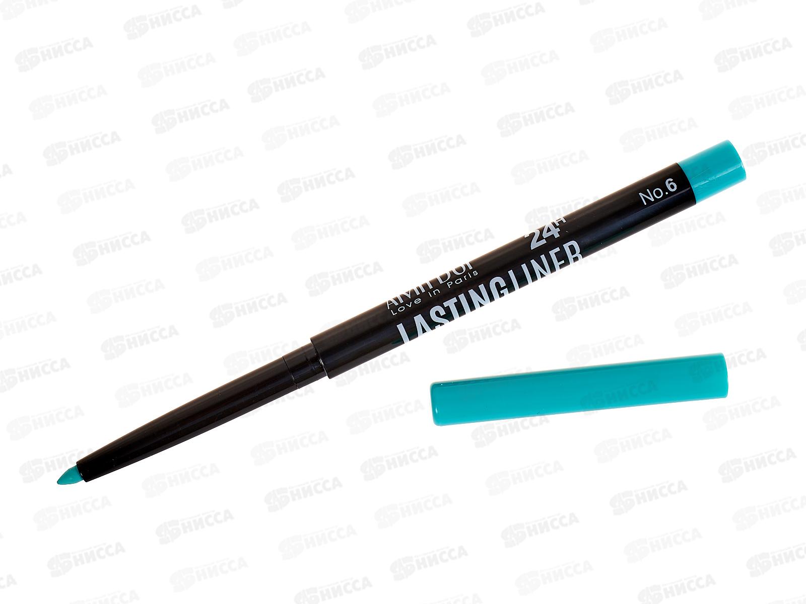 Алвин Дор Р-14 карандаш для глаз гелевый водостойкий №06 голубой метал