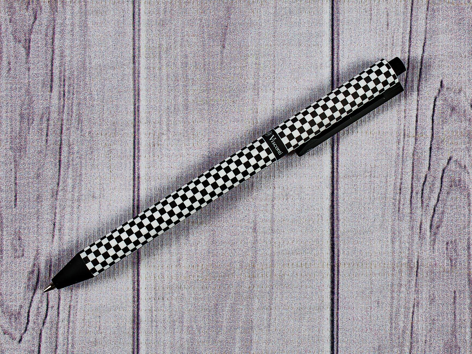 Ручка шариковая  ArtClick Шашечки ,синяя,20-0281/04*24