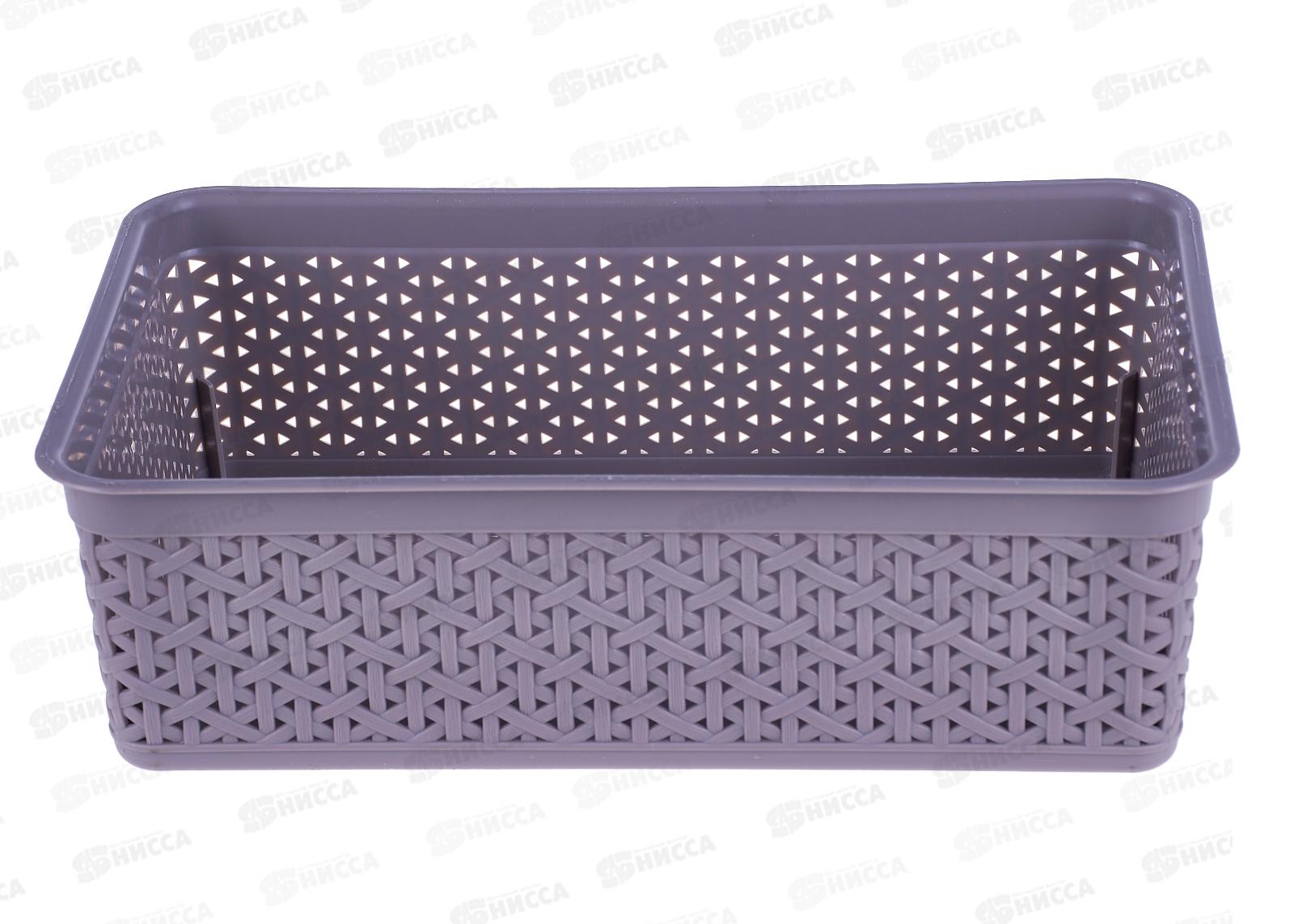 Корзина 2,25л &quotWenge&quot 257*158*80мм серый 221305635/04 *10