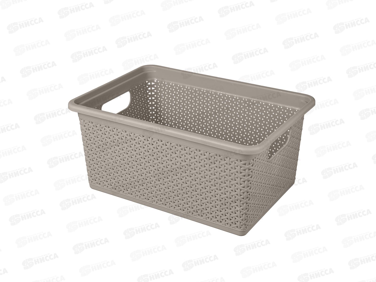 Корзина 15л &quotWenge" 398*273*172мм серый 221305735/04 *7