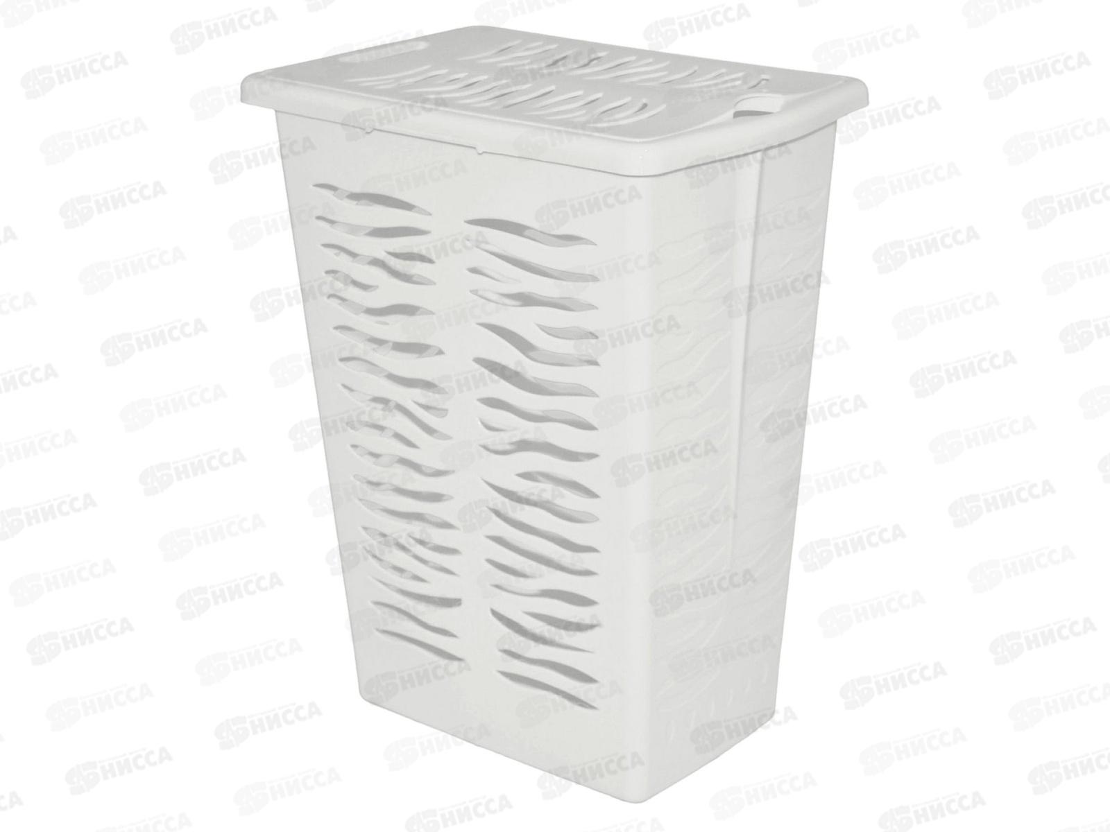 Корзина 30л для белья &quotRambai&quot 377*261*492мм светло-серый 221306821/03