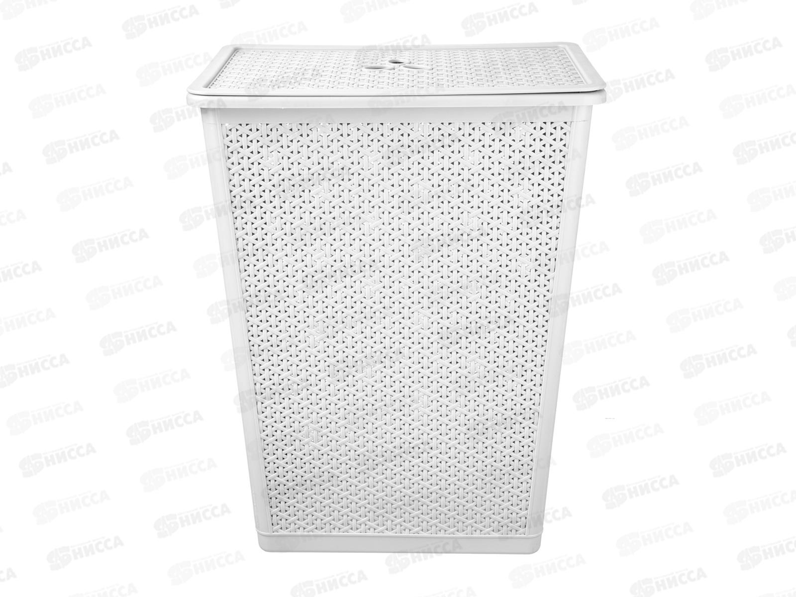 Корзина 35л для белья &quotWenge" 399*272*460мм светло-серый 221306921/03