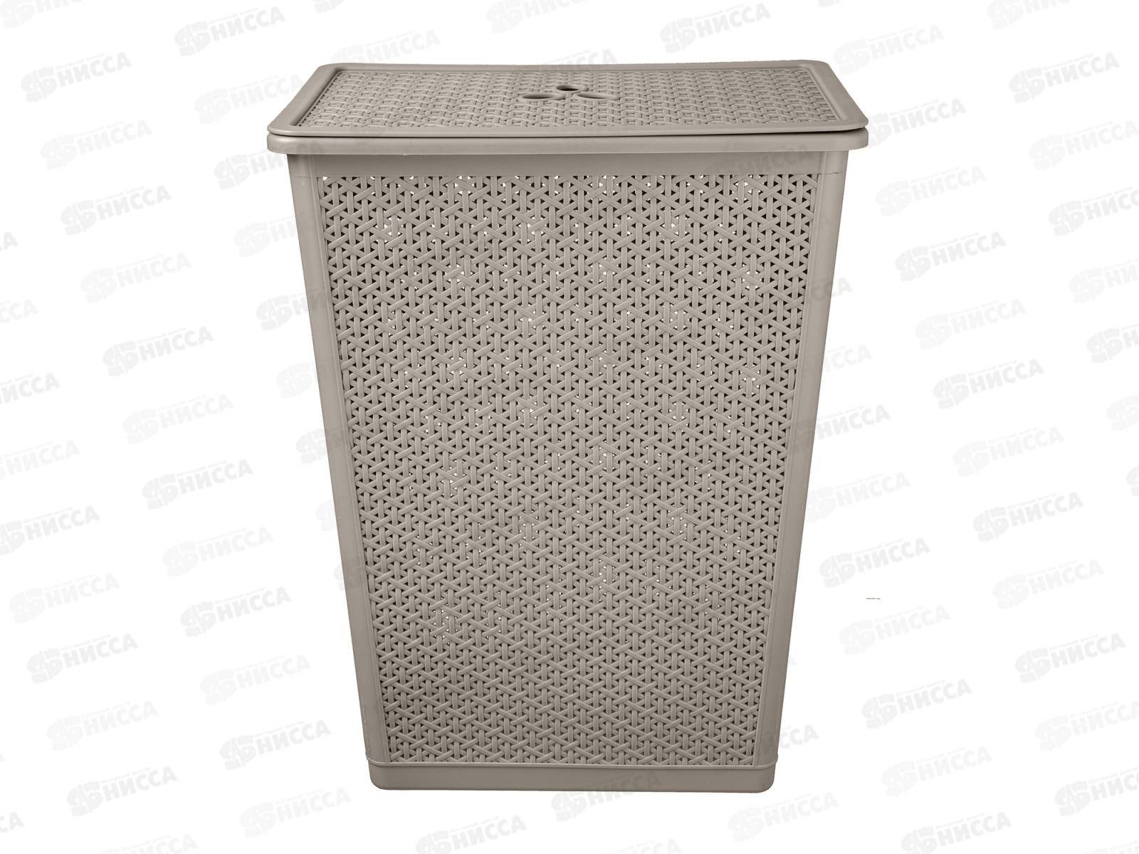 Корзина 35л для белья &quotWenge&quot 399*272*460мм серый 221306935/04