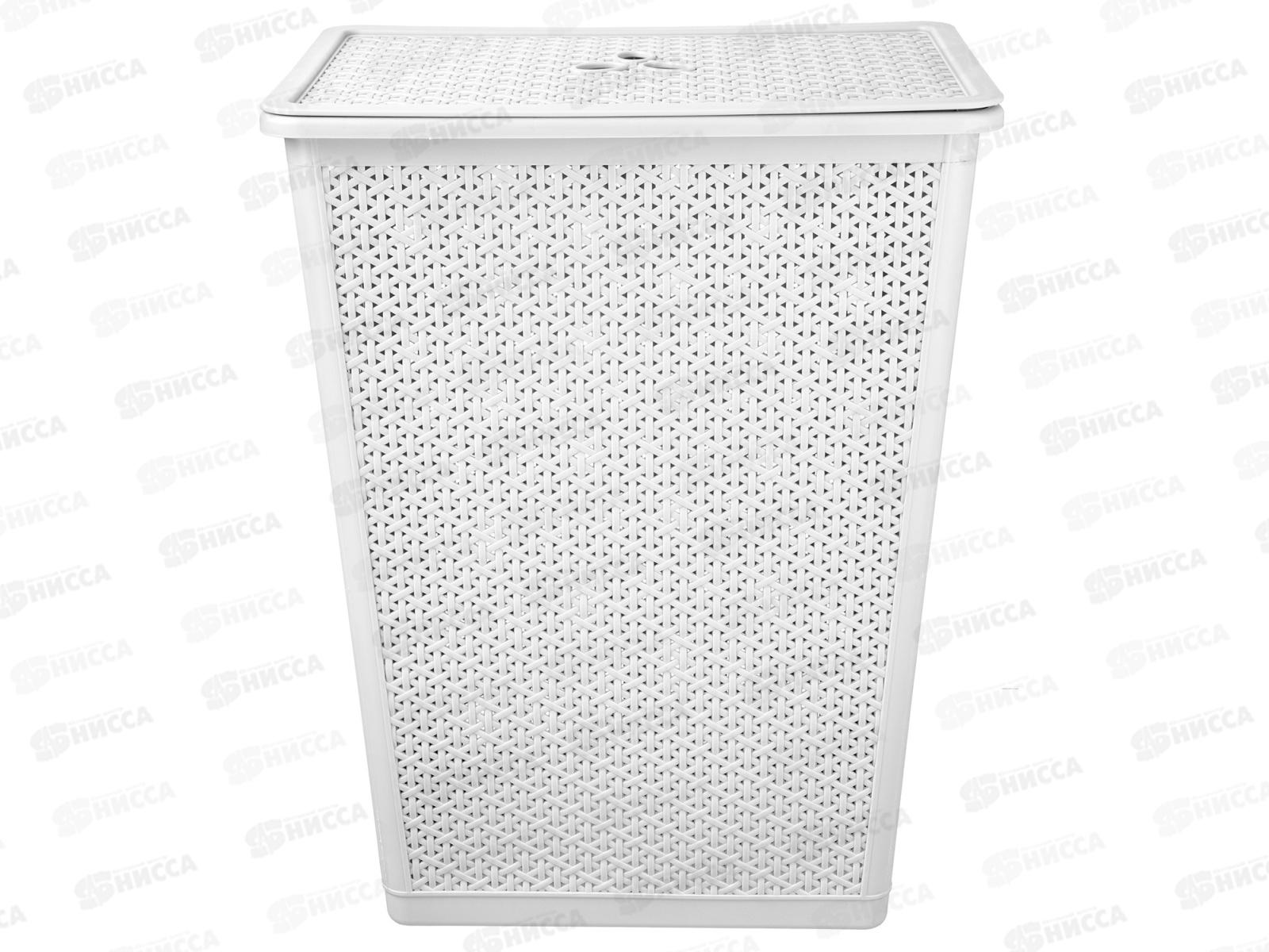 Корзина 48л для белья &quotWenge&quot 427*295*562мм светло-серый 221307021/03