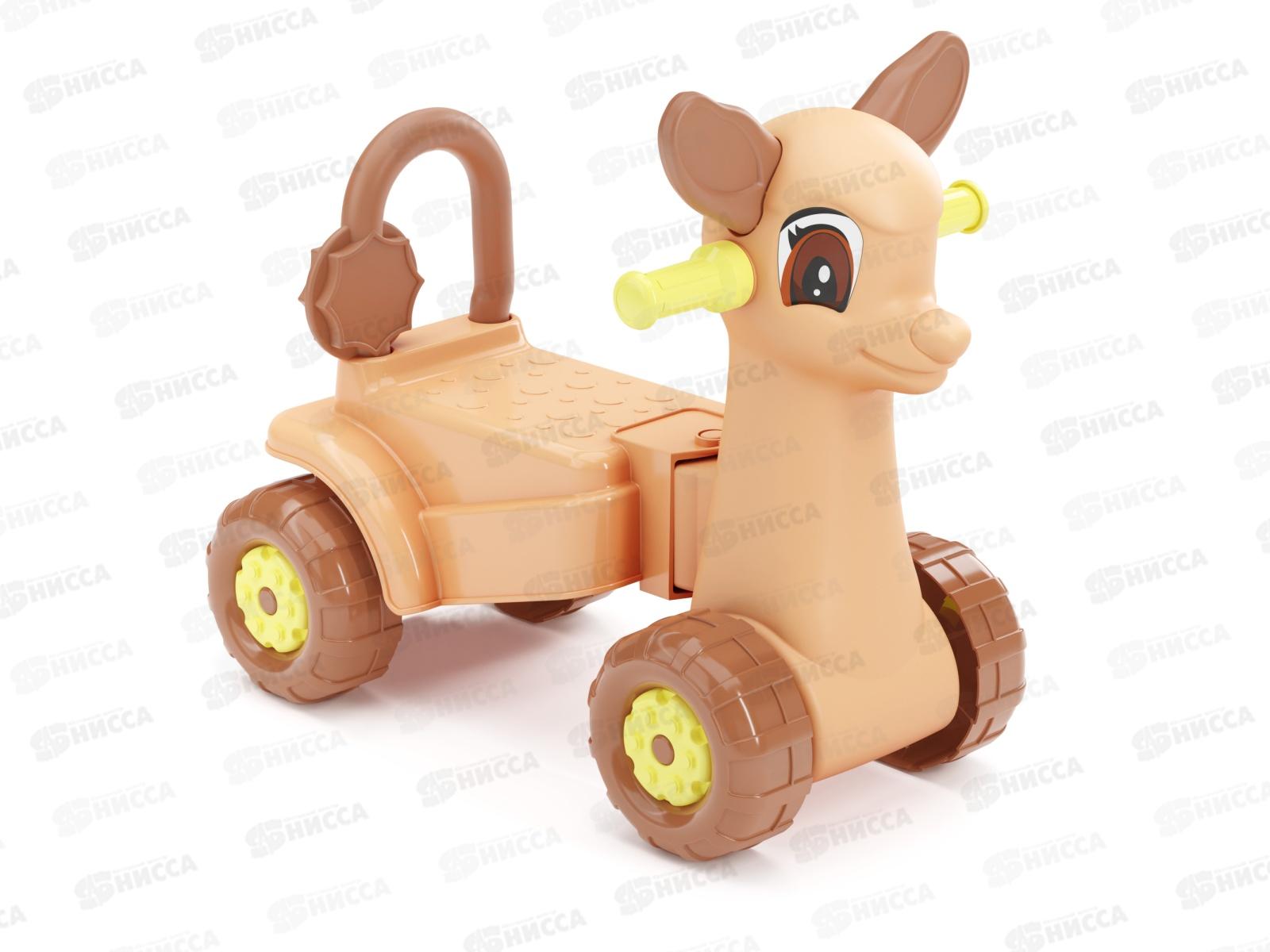 Каталка &quotОлененок&quot коричневый М3893 *2