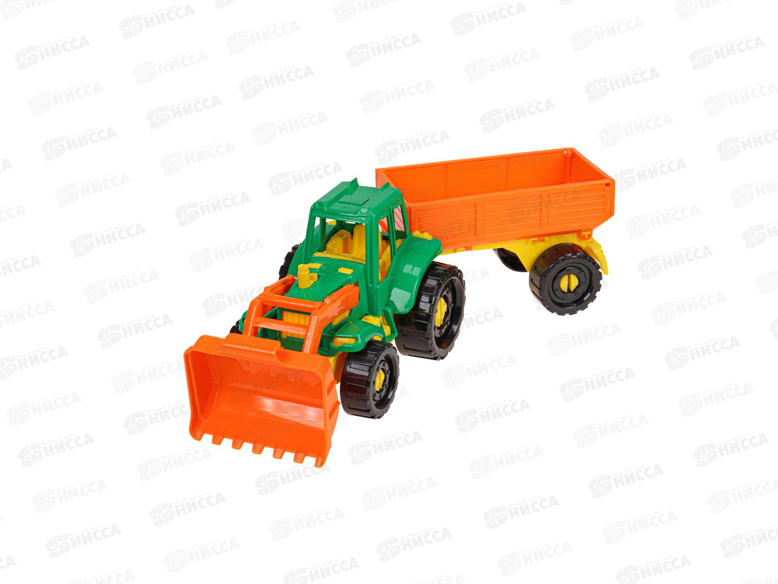 Трактор &quotИван&quot Бульдозер с бортовым прицепом Фермерский, И-2395  *12