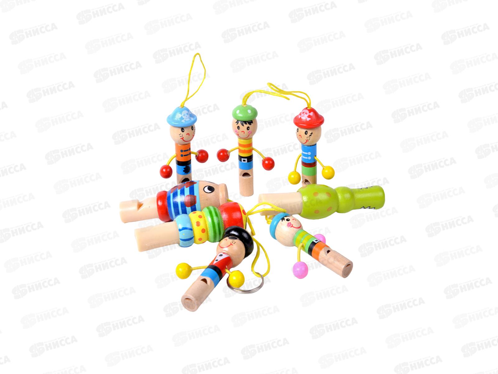 Деревянная игрушка. Свисток микс И-2542