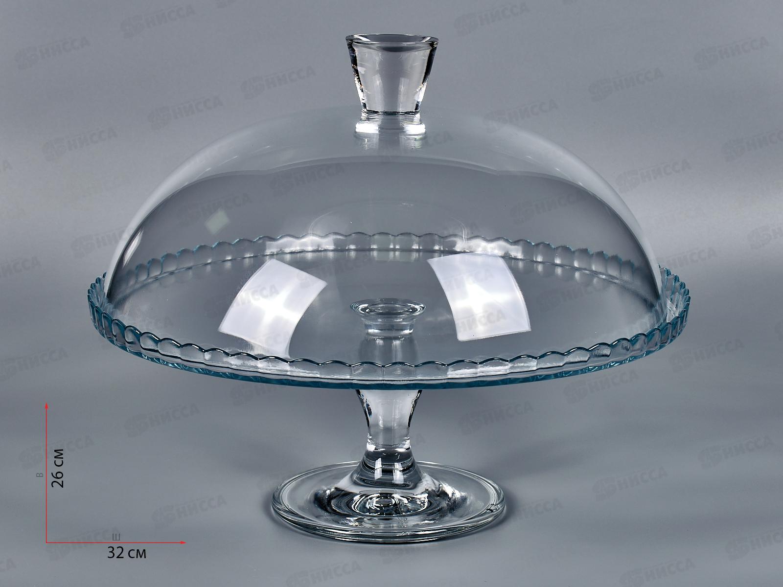 Блюдо для торта с крышкой на ножке 322мм PATISSERIE 95200B*2