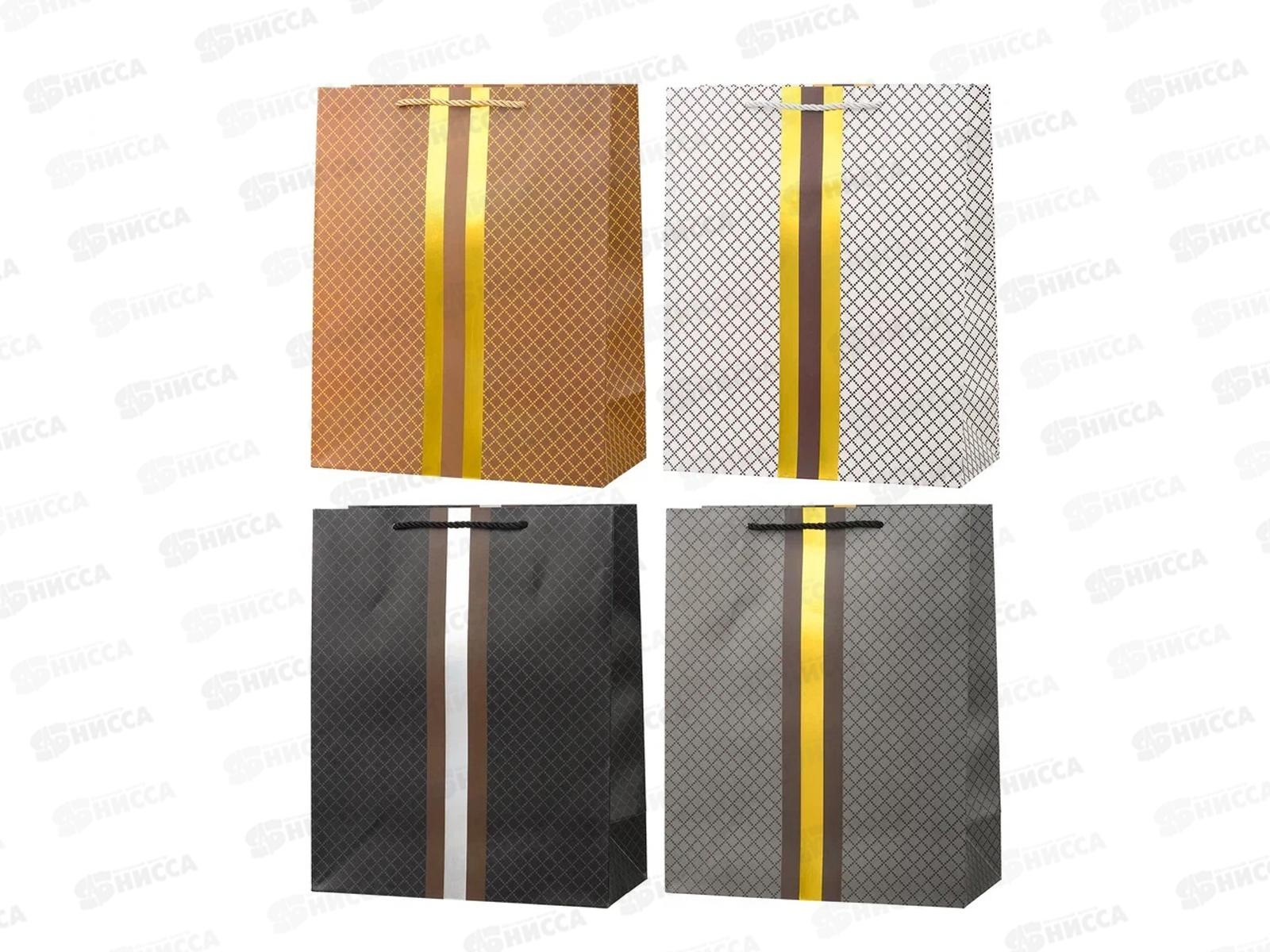 Пакет подарочный бумажный, 18*23*10см, СТИЛЬ, асс. МС-6222 *20