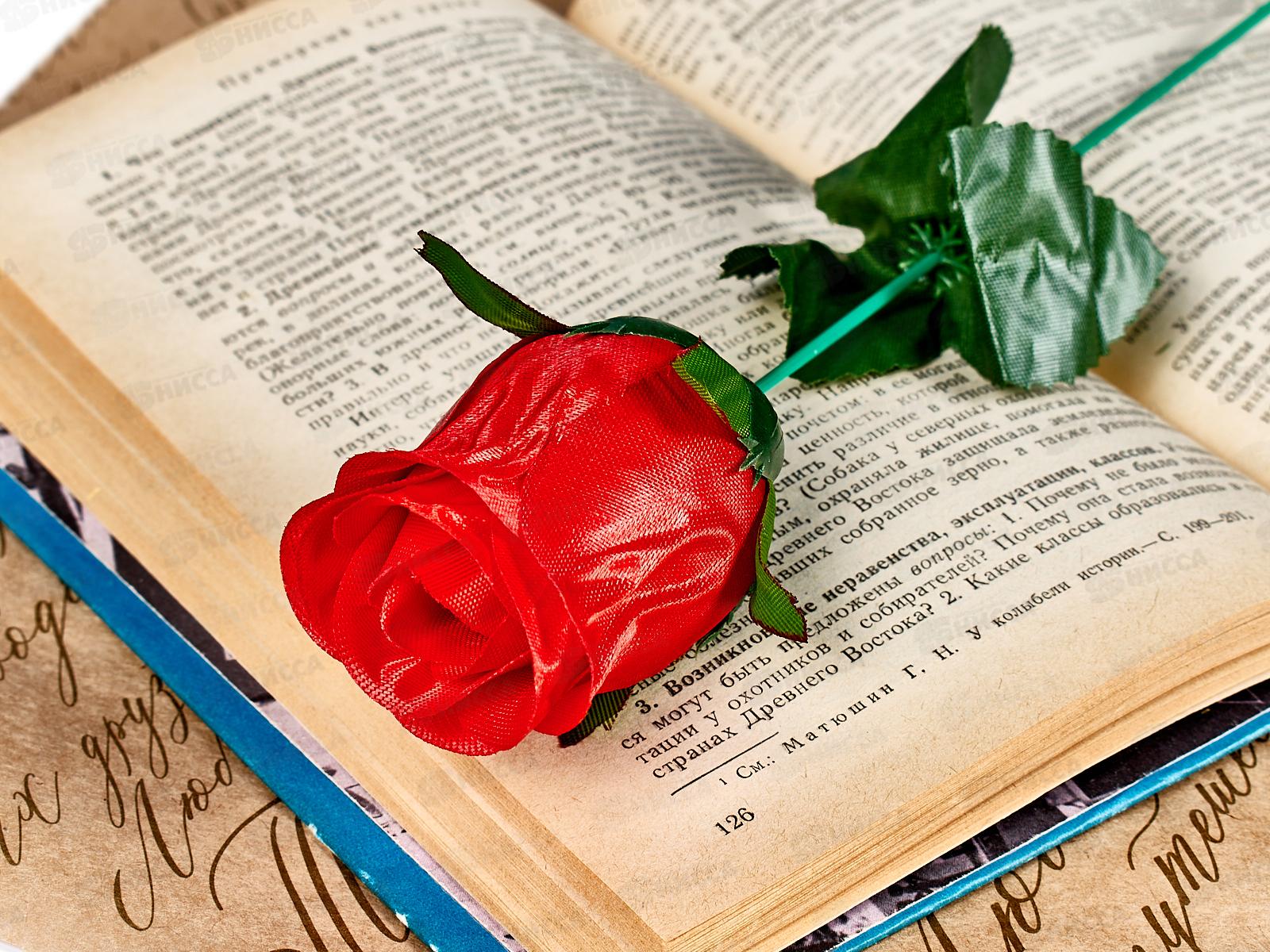 Цветы искусственные 30см Роза №19 *50/30/280