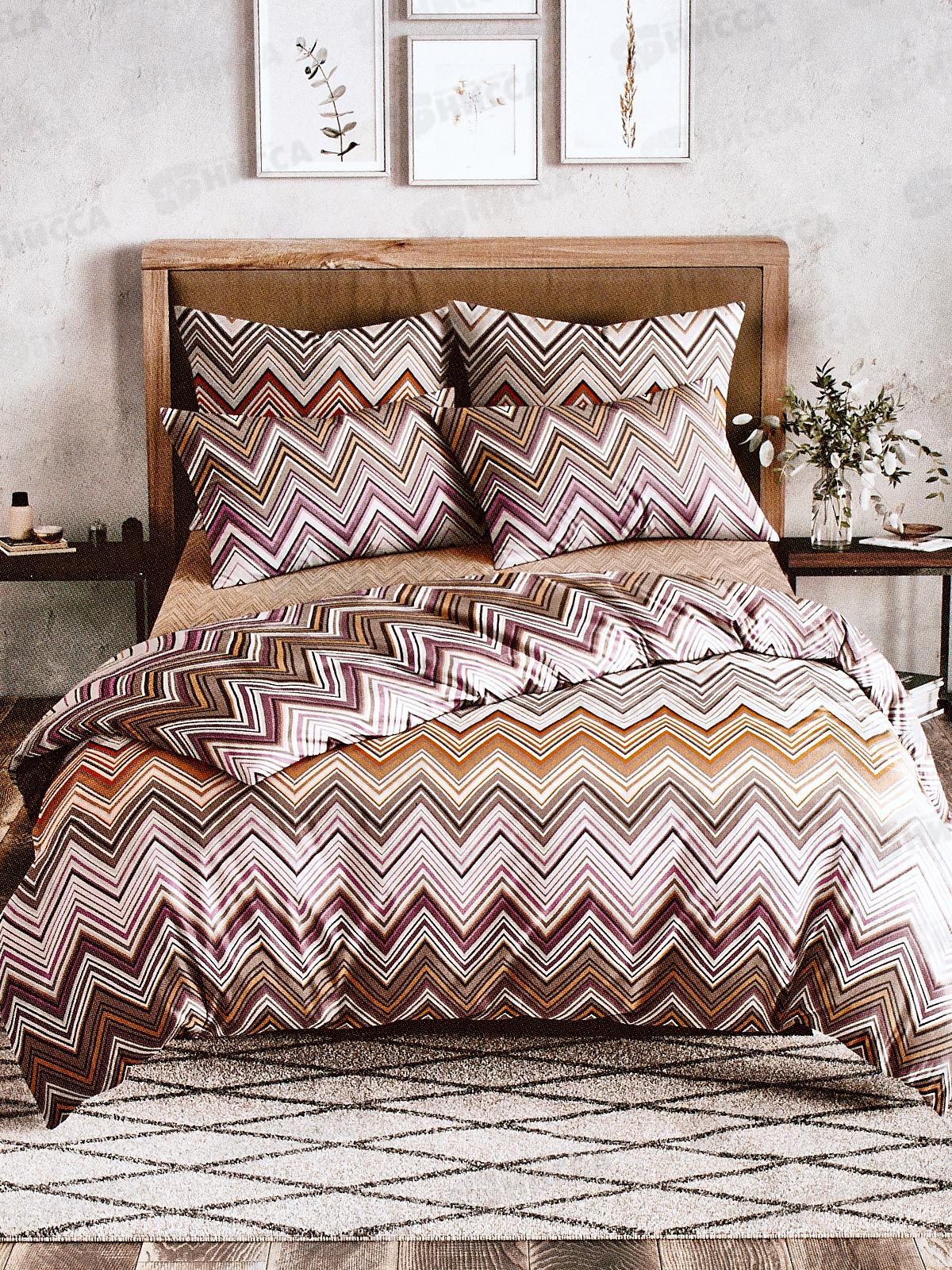 Комплект постельного белья 1,5 спальный Поплин Luisa de Rizzo Миссони 70950-1+70951-1 70*70 2ш