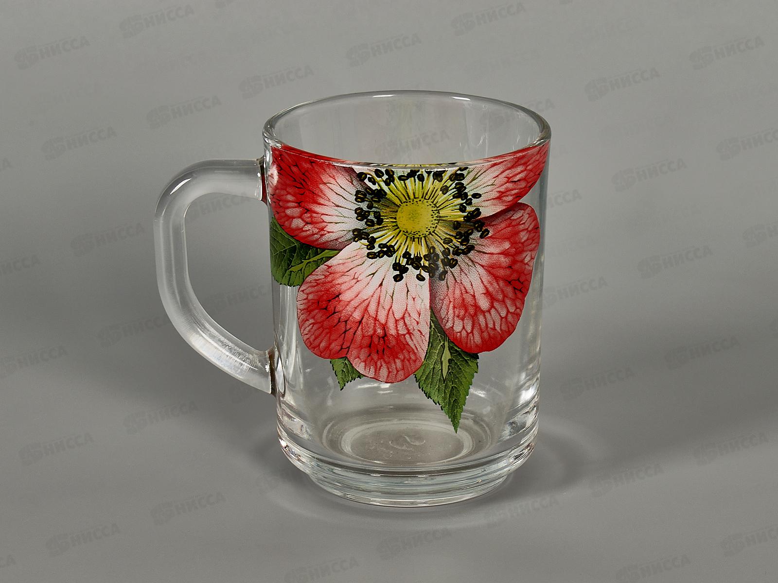 Кружка 200мл 335-Д Живая природа, Китайская роза