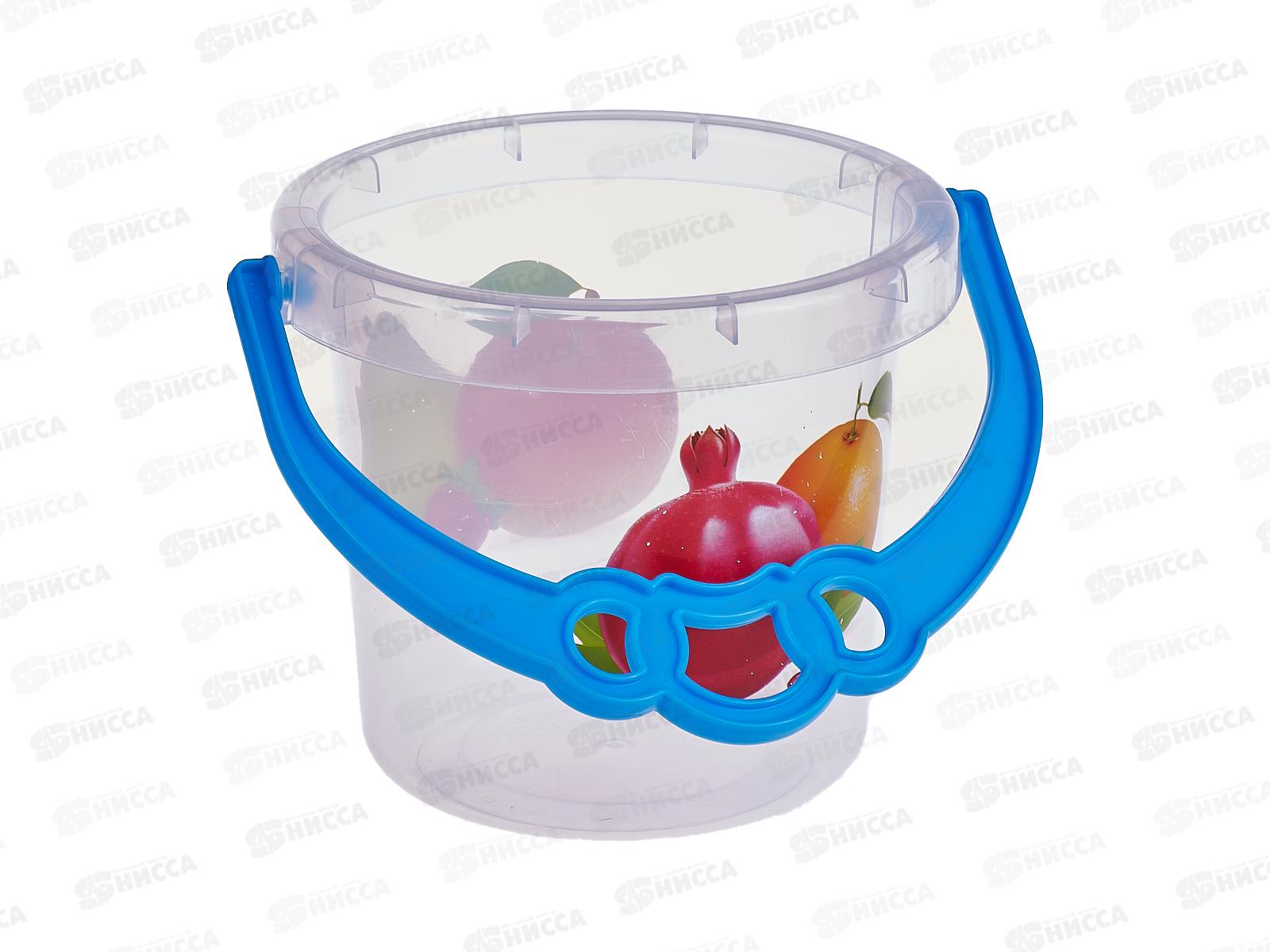 Ведро &quotМечта&quot прозрачное 0,8л, 01288  *150