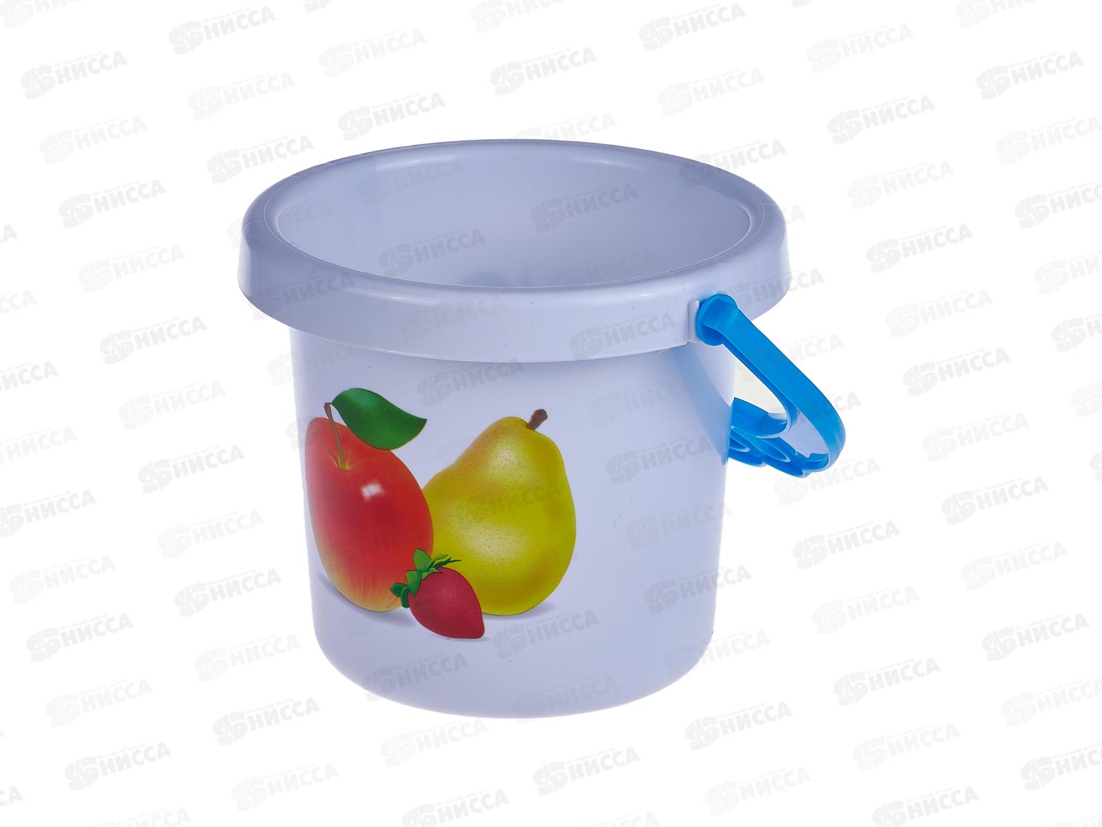 Ведро &quotФантазия&quot белое 0,8л, 01289  *150