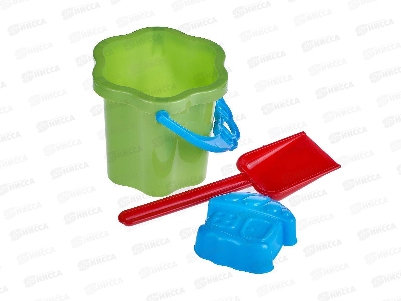 Набор песочный №107, 01807 (ведро 0,7л, формочка, совок 21см) *34