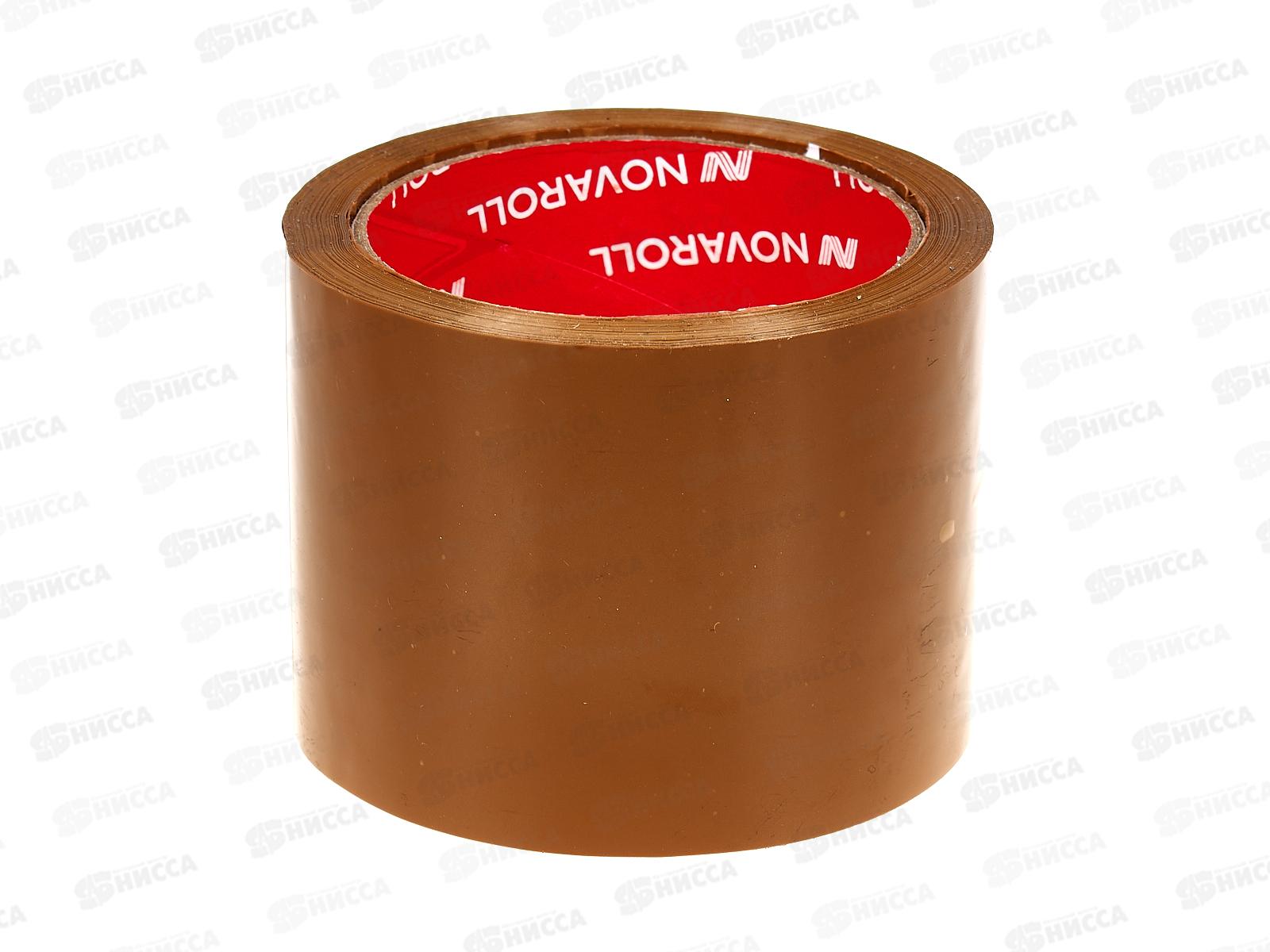 Скотч 75*66м коричневый НОВА РОЛЛ 203 40мкм, 0120-395X *4/24