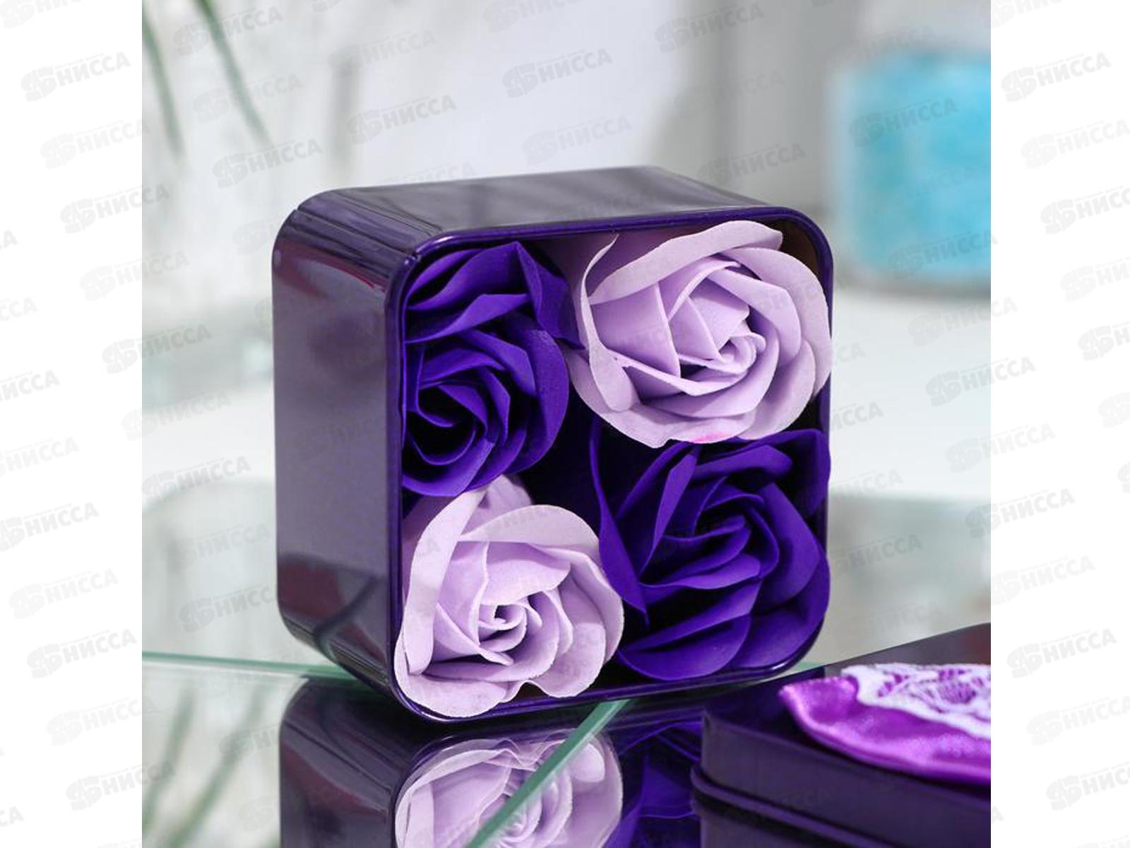 Набор подарочный &quotРозы&quot 4 мыльных лепестка 6962293