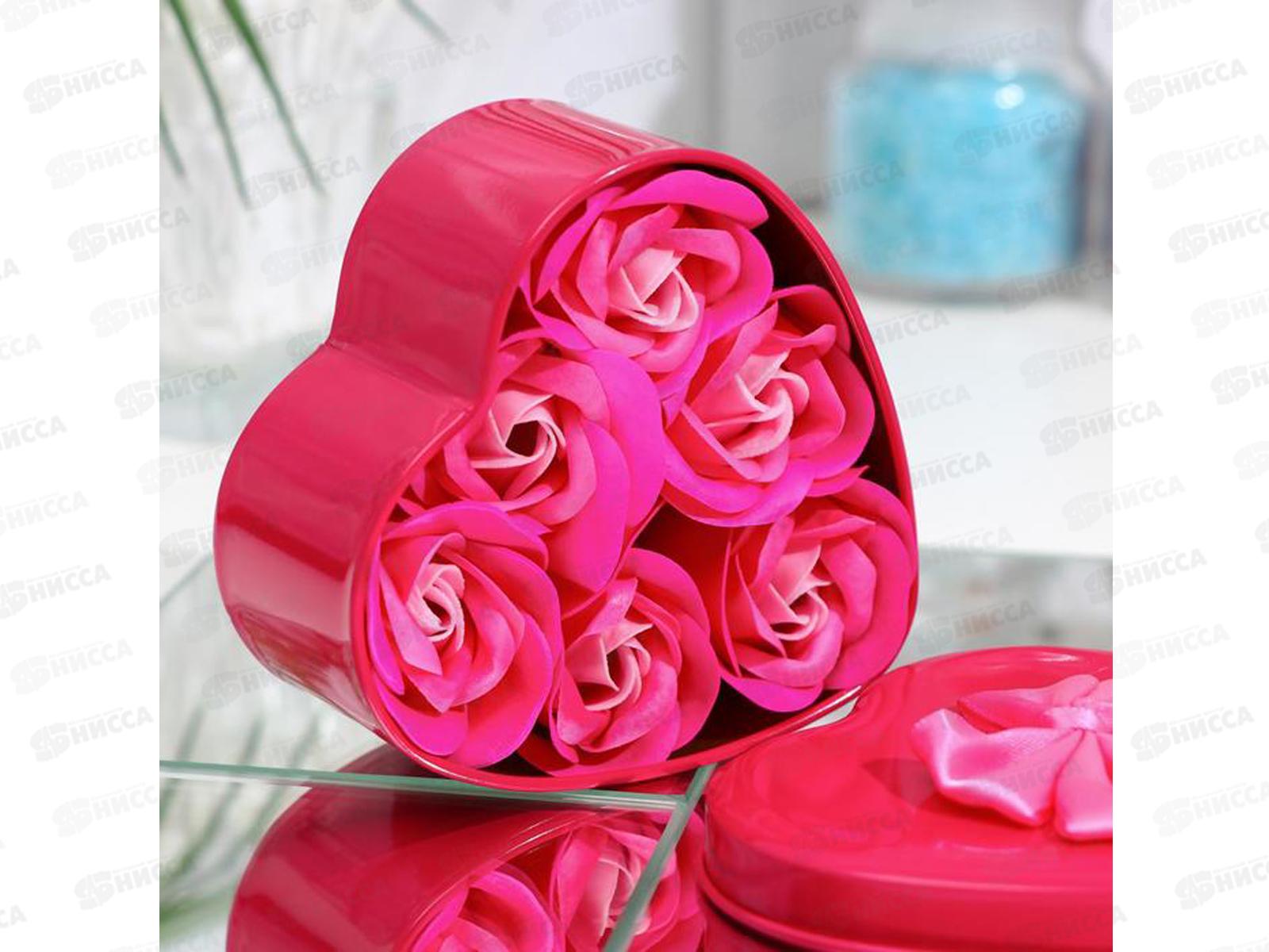 Набор подарочный &quotРозы&quot 6 мыльных лепестка 6962299