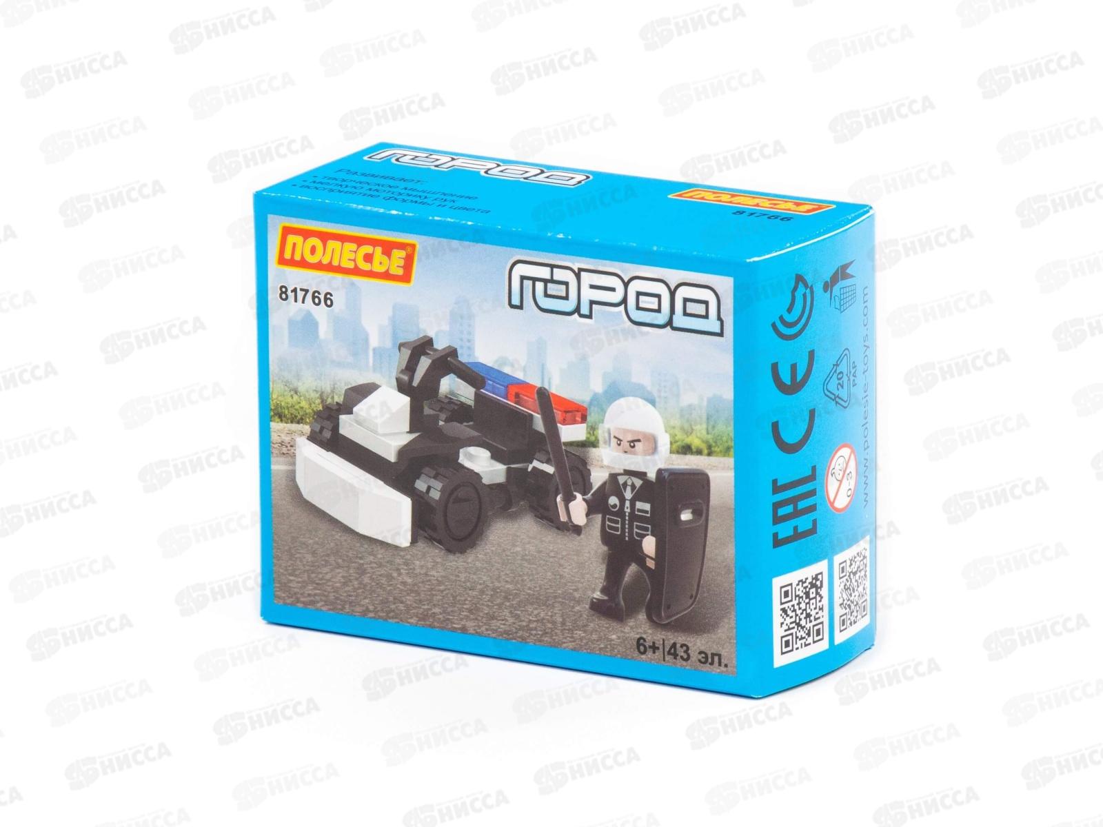 Конструктор &quotКлассик&quot Город Полиция-6  43 элемента в коробке 81766 *1