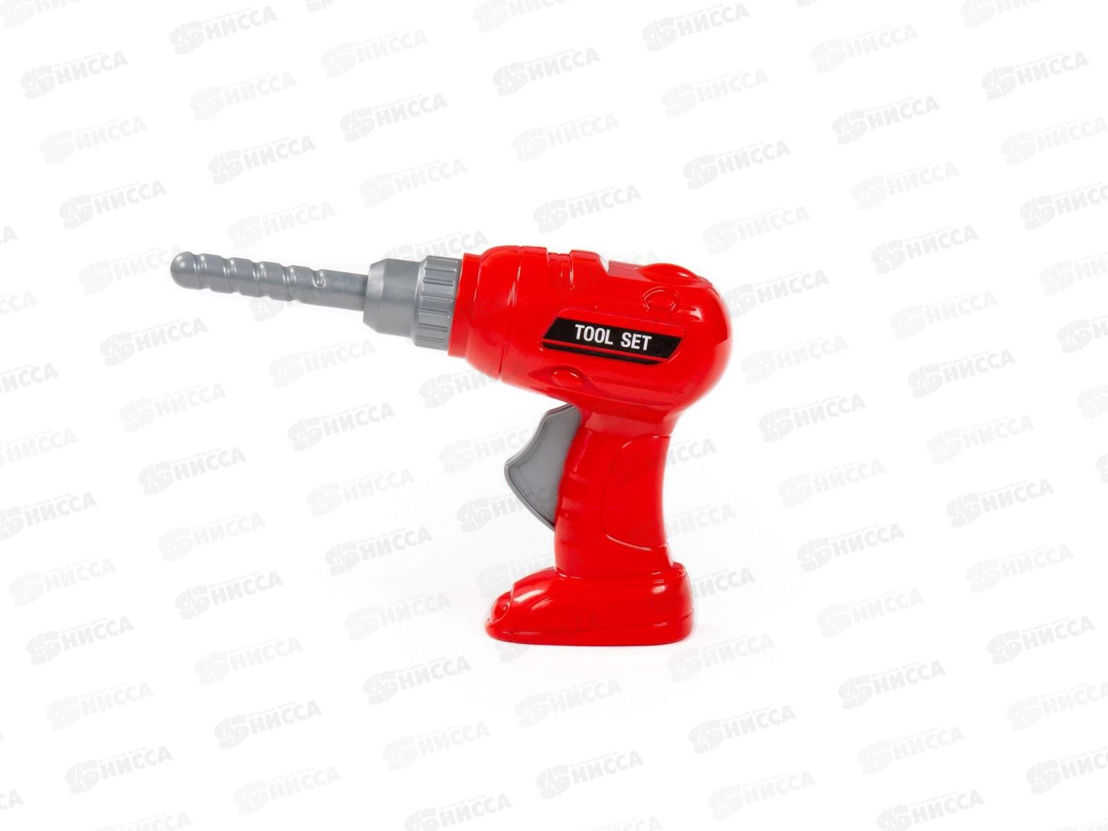 Шуруповёрт №1 игрушечный (красный) 90478 в пакете  *18