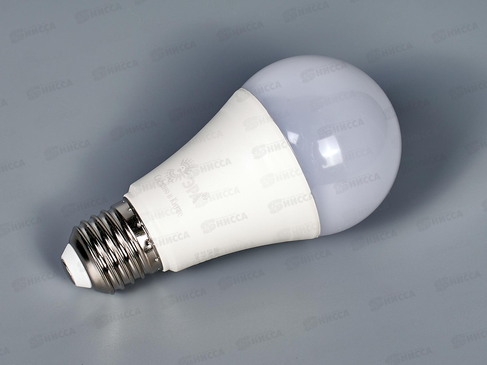 Лампа светодиодная ЭРА STD LED A60-17W-827-E27 17Вт 2700К *10/100