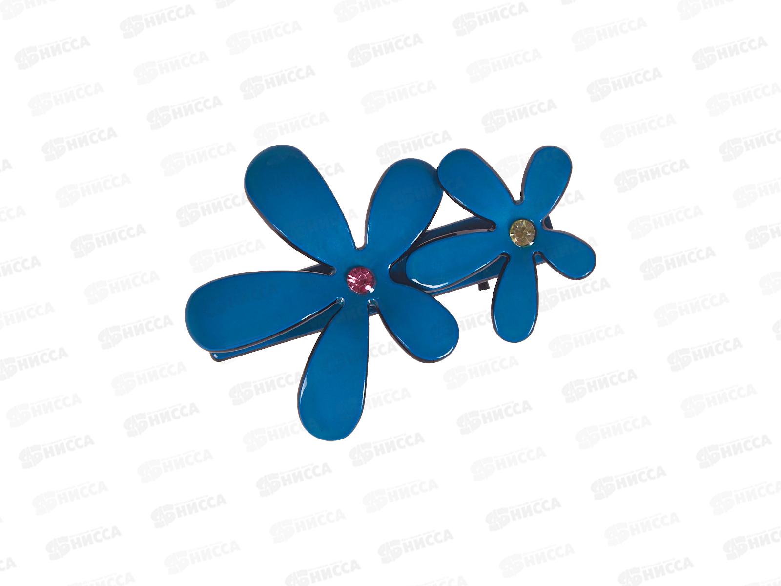 Зажим  д/волос &quotЦветы&quot 7см 047765 *10  Б