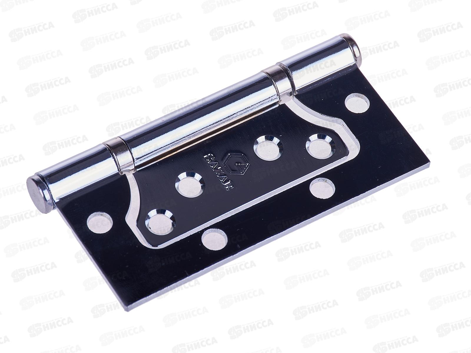 Петля без врезки 100*75*2,5 СР хром 2BB Сазар *2