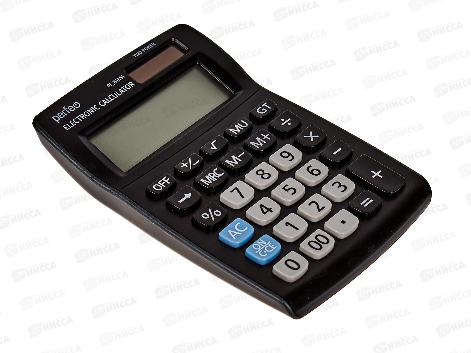 Калькулятор Perfeo PF B4854 12 разрядный,бухгалтерский настольный,черный