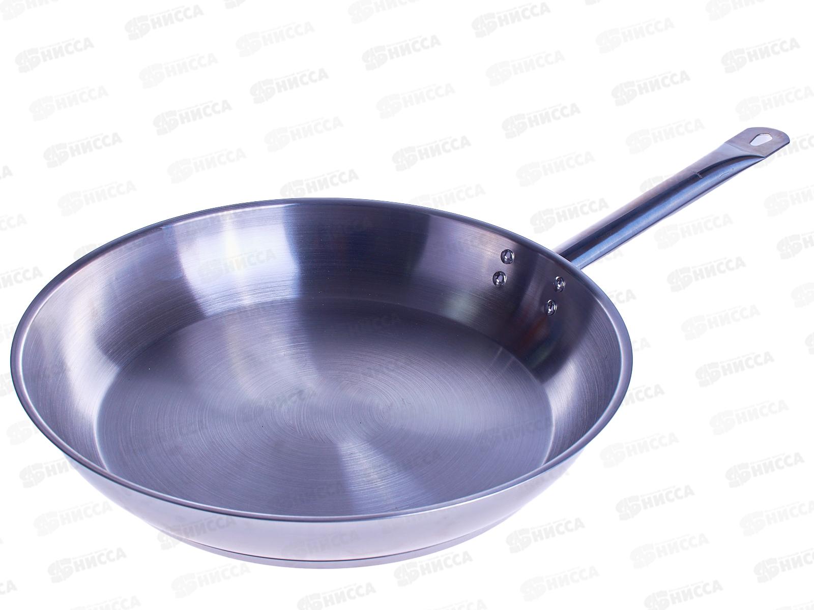 Сковорода 34см без крышки (общепит) корпус 0,6мм индукционное дно КТ-ОБ-СH-34