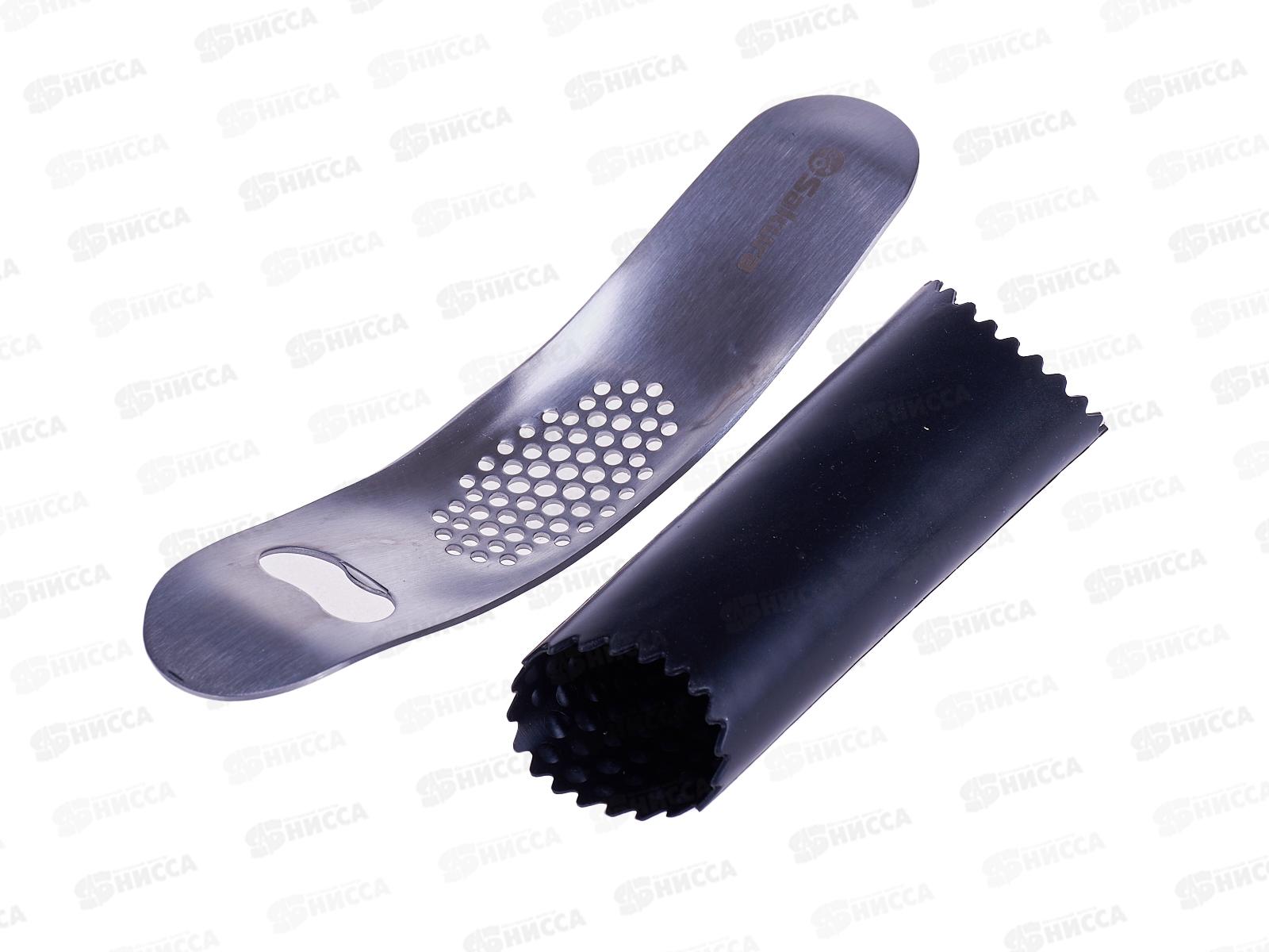 Пресс для чеснока SA-G02 нержавеющая сталь+открывалка,ролик