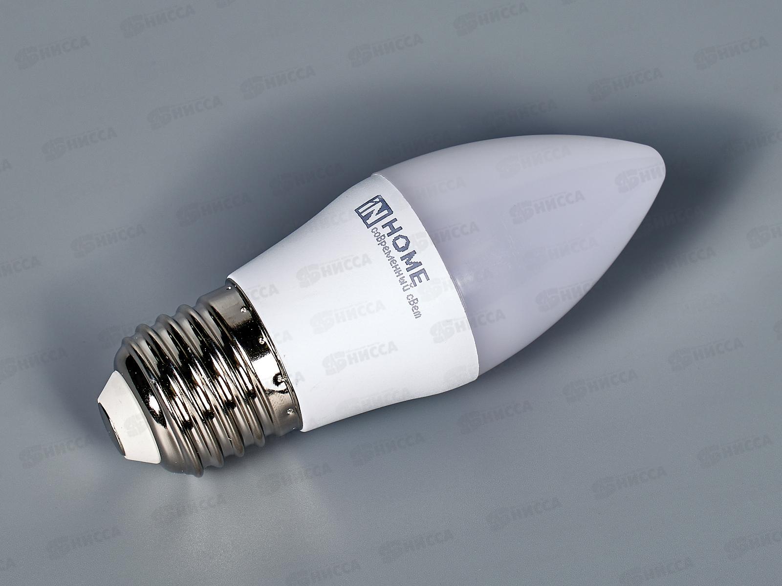 Лампа светодиодная IN HOME LED-СВЕЧА-VC  11Вт E27 3000К 1050Лм *10/100