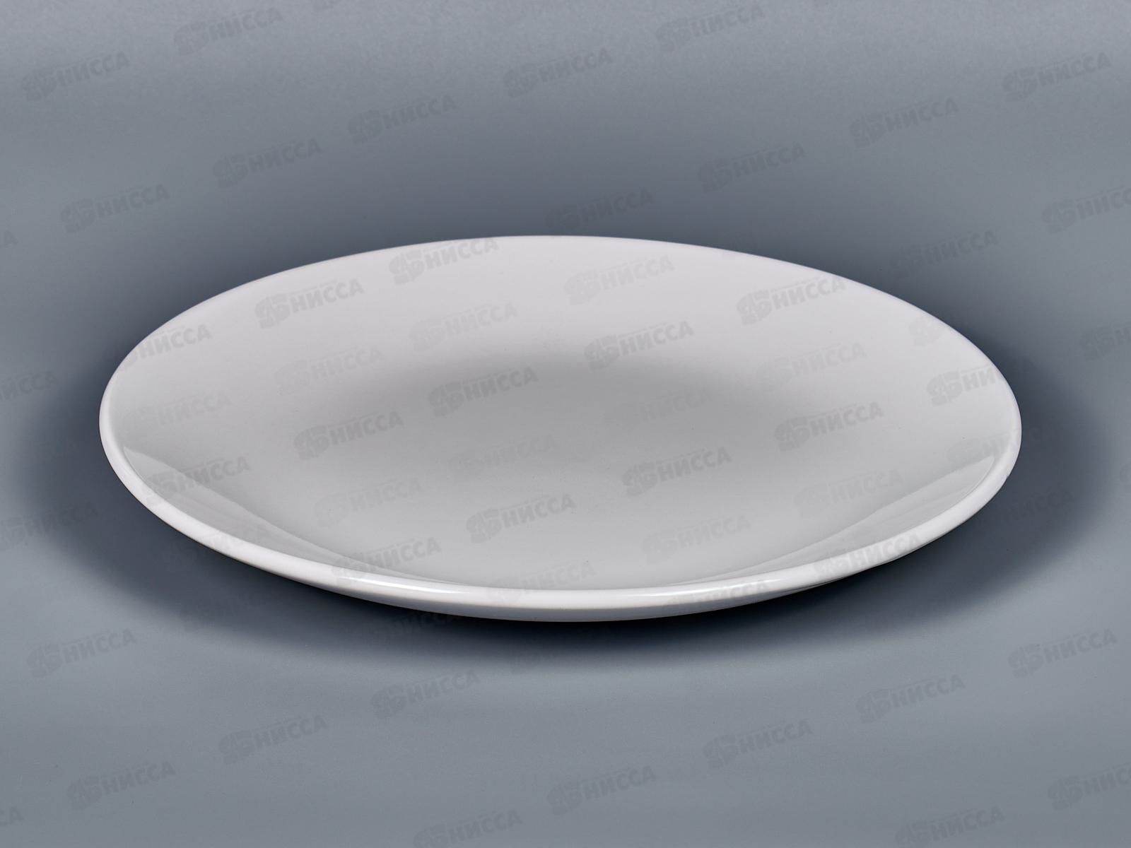 Тарелка плоская круглая d-25,4см 6/36 тл10/бел Белый