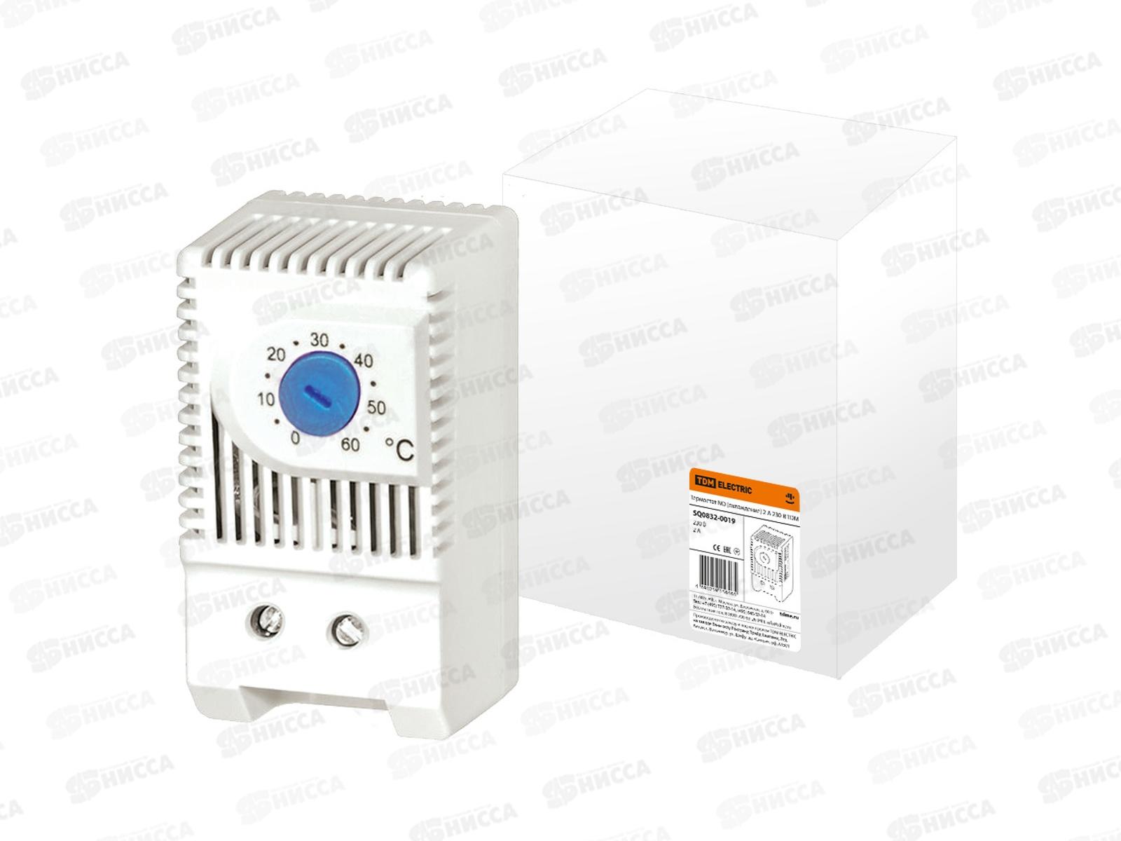 Термостат NO (охлаждение) 2А 230В, TDM, 0019