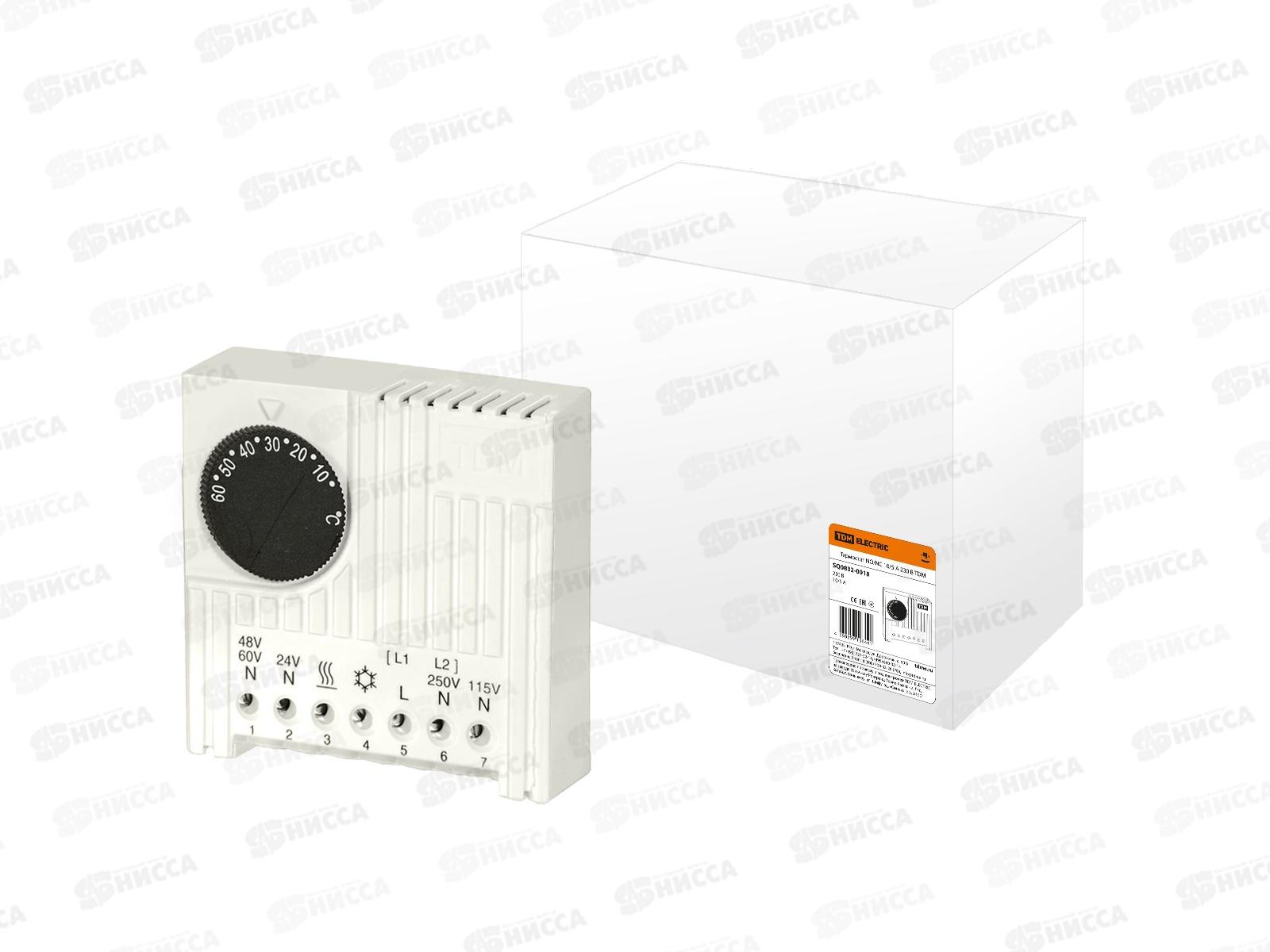 Термостат NO/NC 10/5А 230В, TDM, 0018