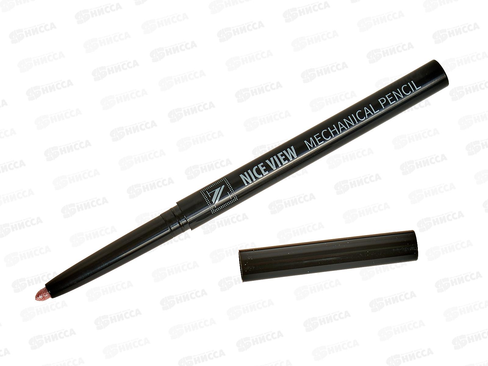 Карандаш Nice 813-3 механический,  эффект сияния Розовый *12