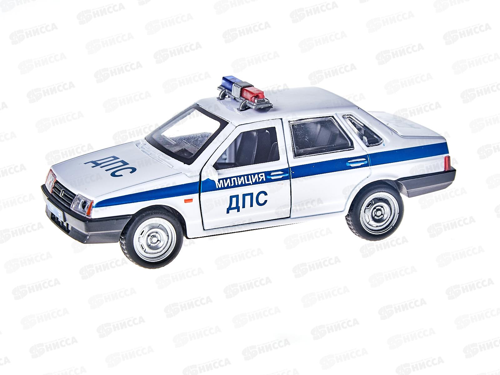 Машина "ТЕХНОПАРК" металлическая  LADA-2108/21099 Милиция, 12см,343373*12