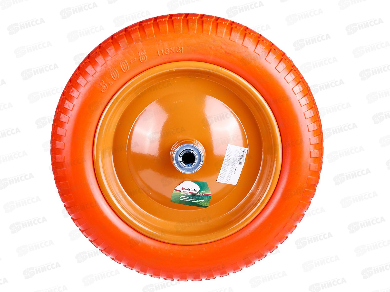Колесо полиуретановое 3.00-8,длина оси 90мм.подшипник 16мм Palisad, 68975