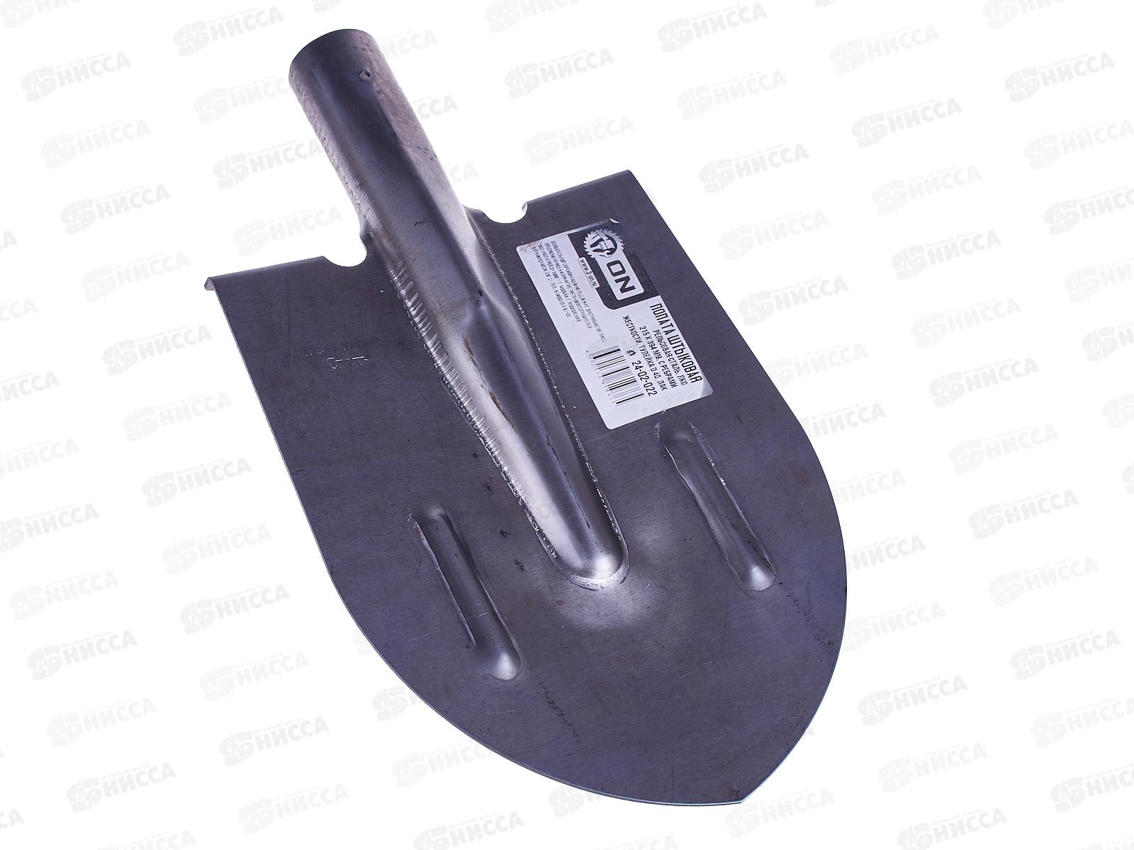Лопата штыковая ЛКО, 215х394 с ребр. жестк.тулейка d40 ON, 24-02-022