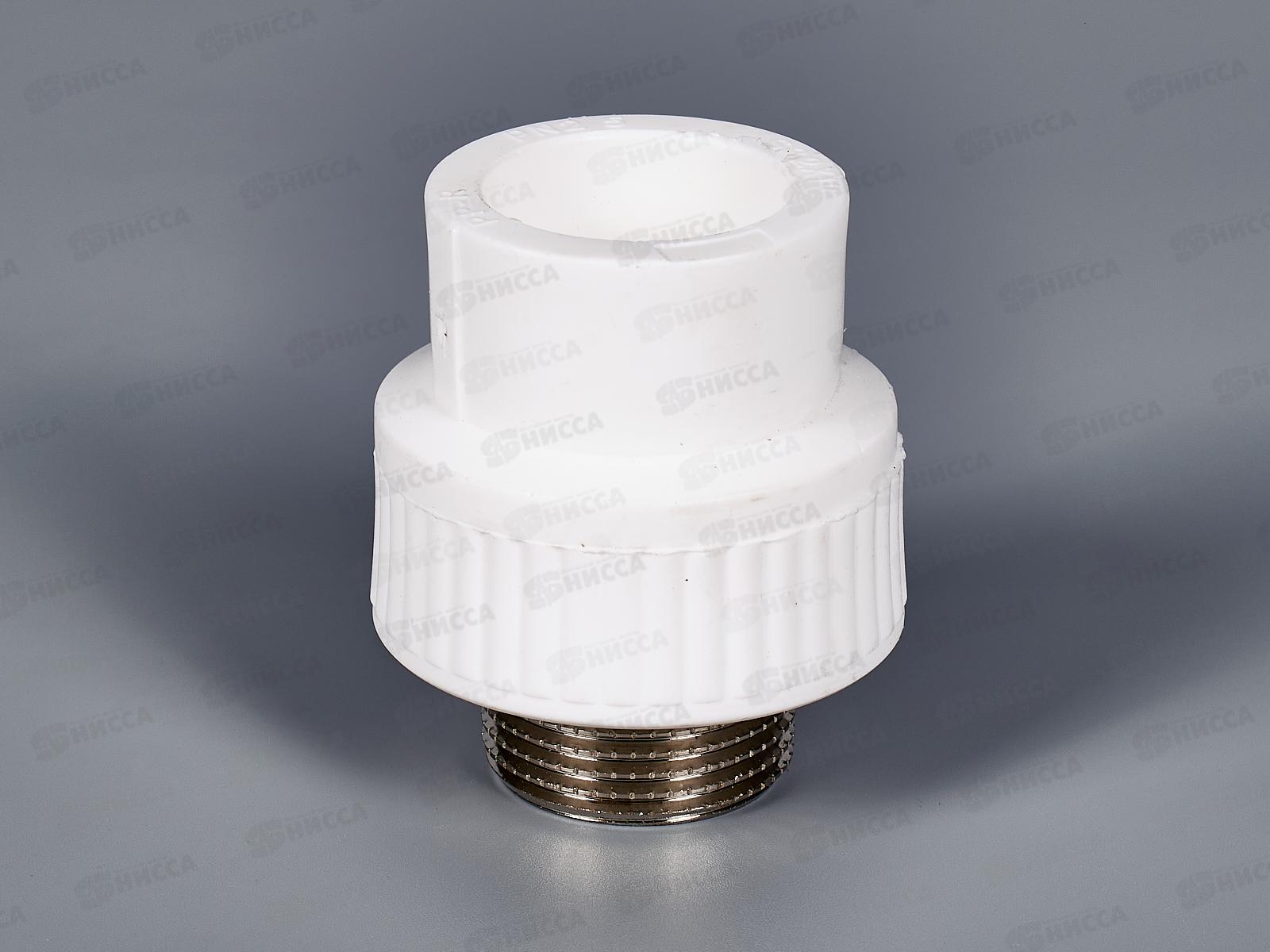 Муфта полипропилен комбинированная наружная резьба DN32*1 Aqualink, 03590 *10/60