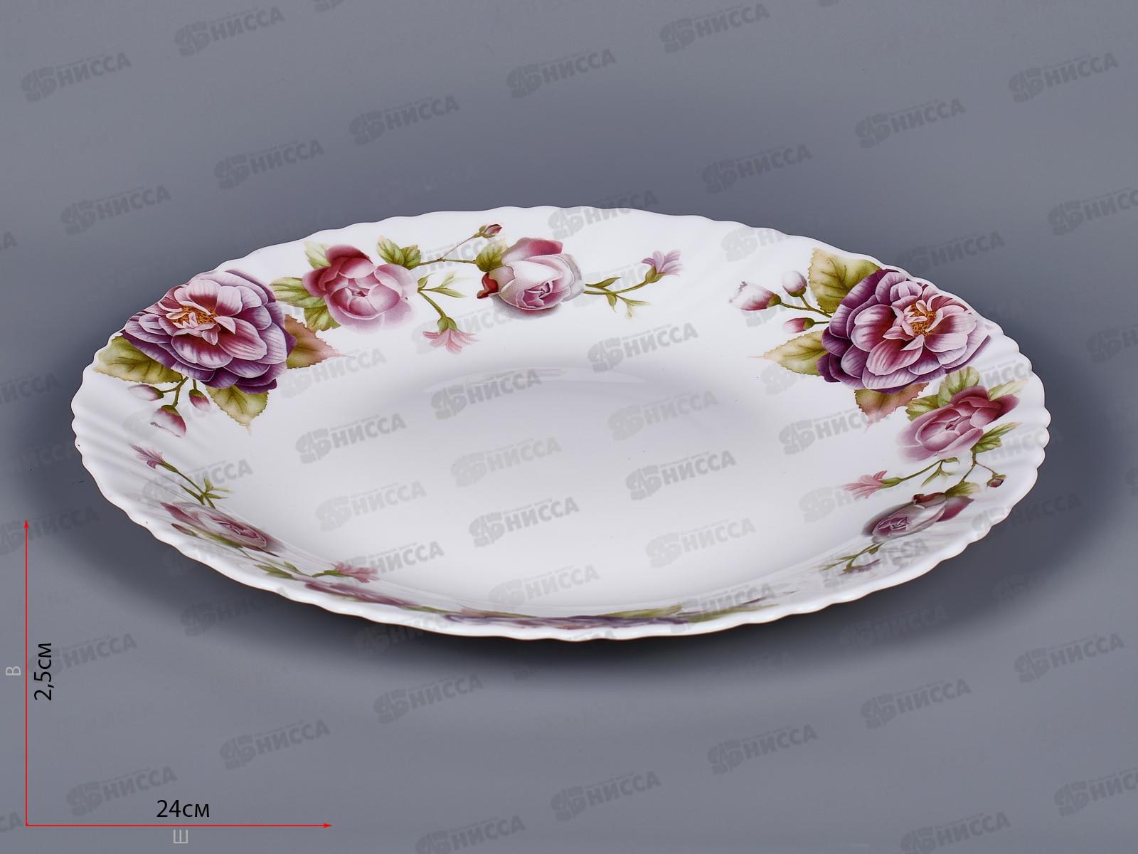 Тарелка обеденная Английская роза 24см OLHP-95/H202092
