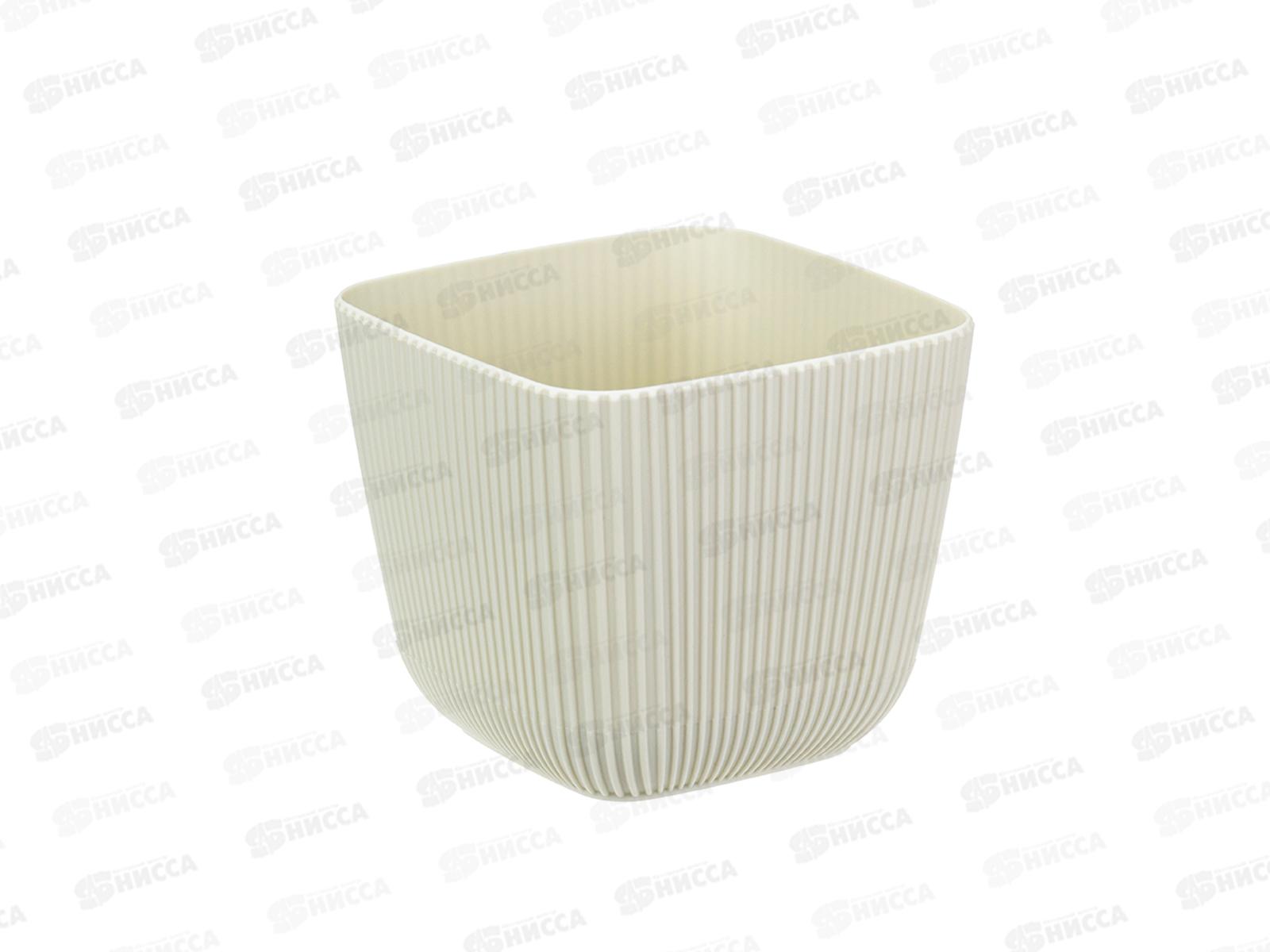 Кашпо ПИКАНТО 0,65л Белый ротанг М3208 *18