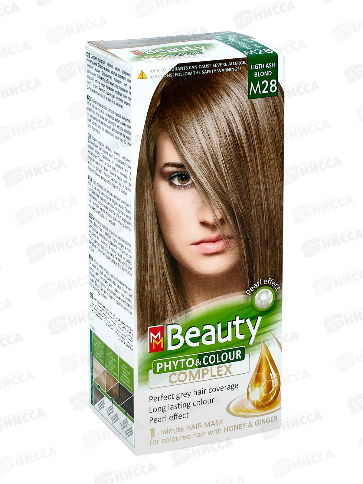 MM Beauty краска для волос M28 Светлый пепельно-русый *20