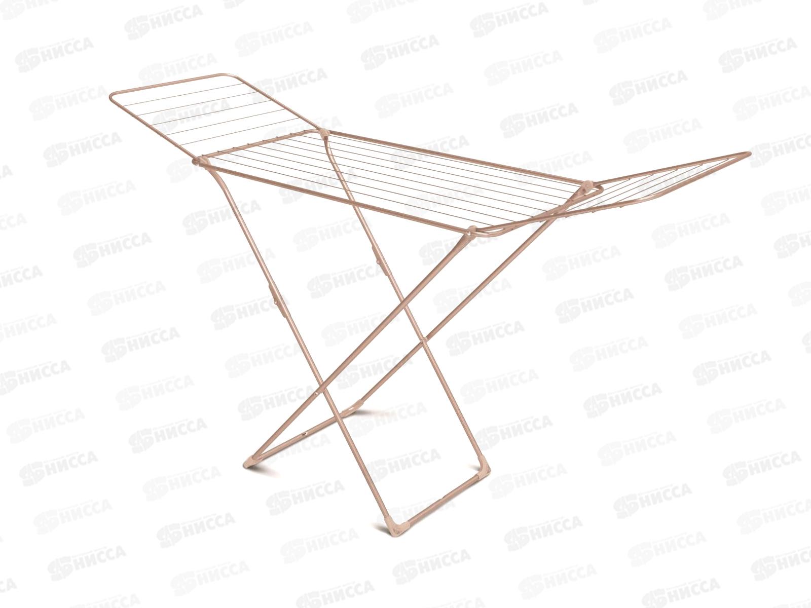 Сушилка для белья напольная складная (180*55*96) СБ1/РЗ  розовое золото &quotс ушами&quot
